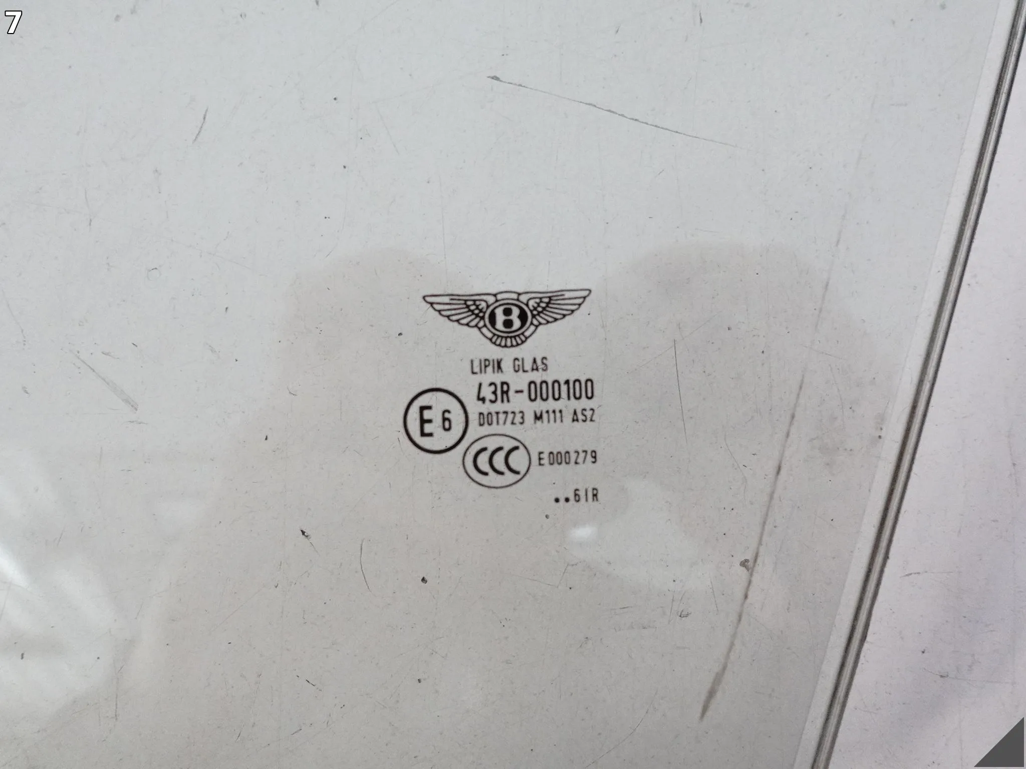 BENTLEY CONTINENTAL FLYING SPUR 3W5 06-12 SZYBA BOCZNA DRZWI LEWA PRZÓD BENTLEY CONTINENTAL FLYING SPUR 3W5 06-12 SZYBA BOCZNA DRZWI LEWA PRZÓD - obrazek 8