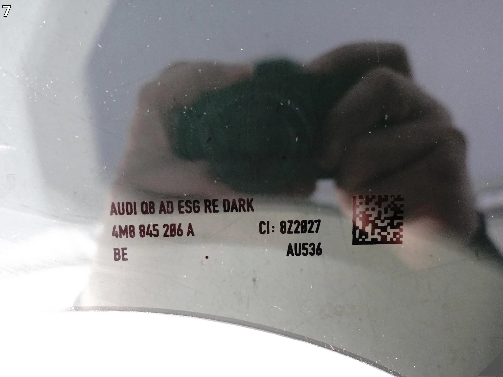AUDI Q8 SQ8 RSQ8 4M8 18- SZYBA BOCZNA PRZYCIEMNIANA DRZWI PRAWA TYŁ AUDI Q8 SQ8 RSQ8 4M8 18- SZYBA BOCZNA PRZYCIEMNIANA DRZWI PRAWA TYŁ - obrazek 8