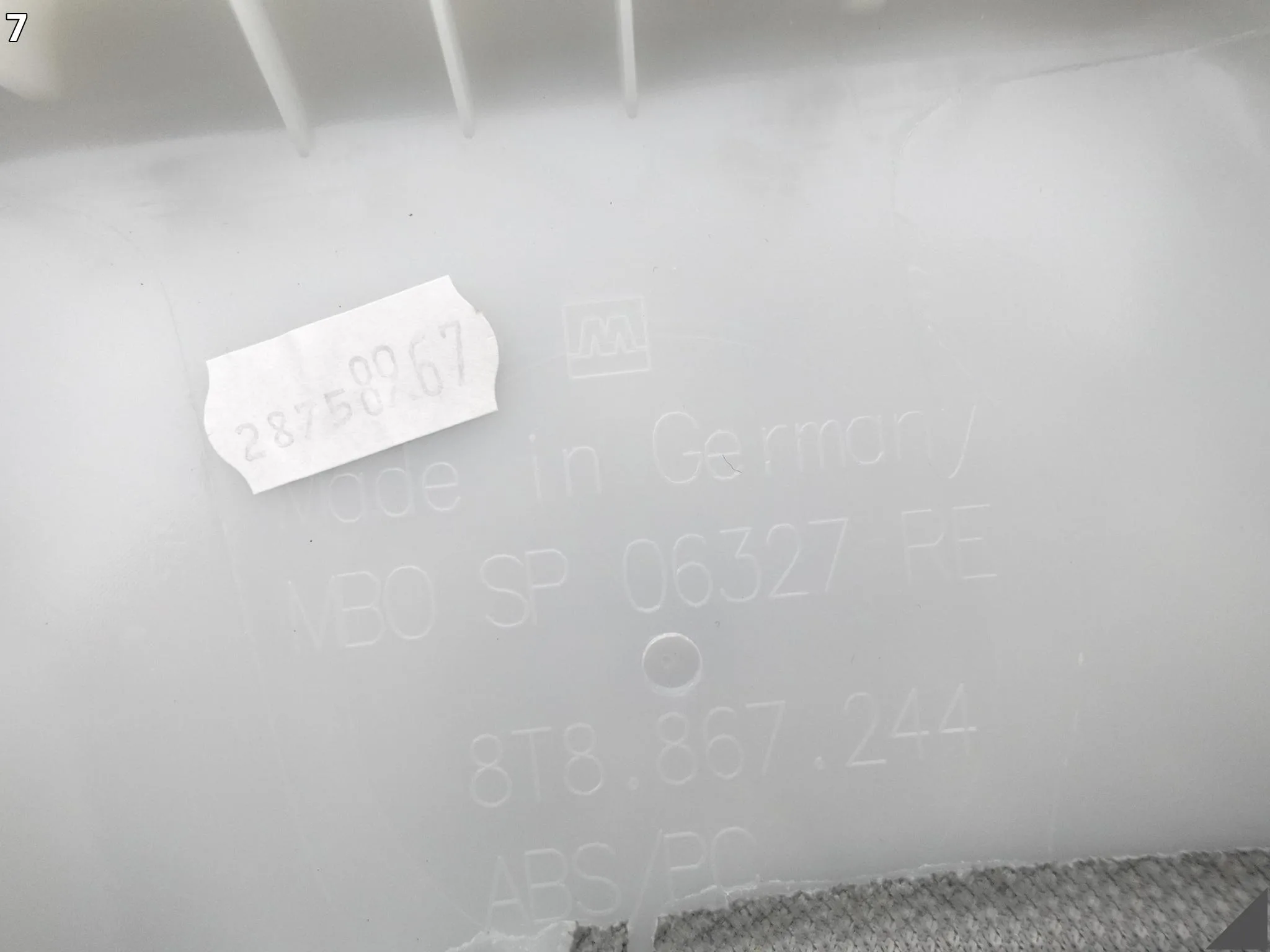 AUDI A5 S5 8T8 B8 LIFT 11-16 SPORTBACK OSŁONA POSZYCIE SŁUPEK B PRAWY AUDI A5 S5 8T8 B8 LIFT 11-16 SPORTBACK OSŁONA POSZYCIE SŁUPEK B PRAWY - obrazek 8