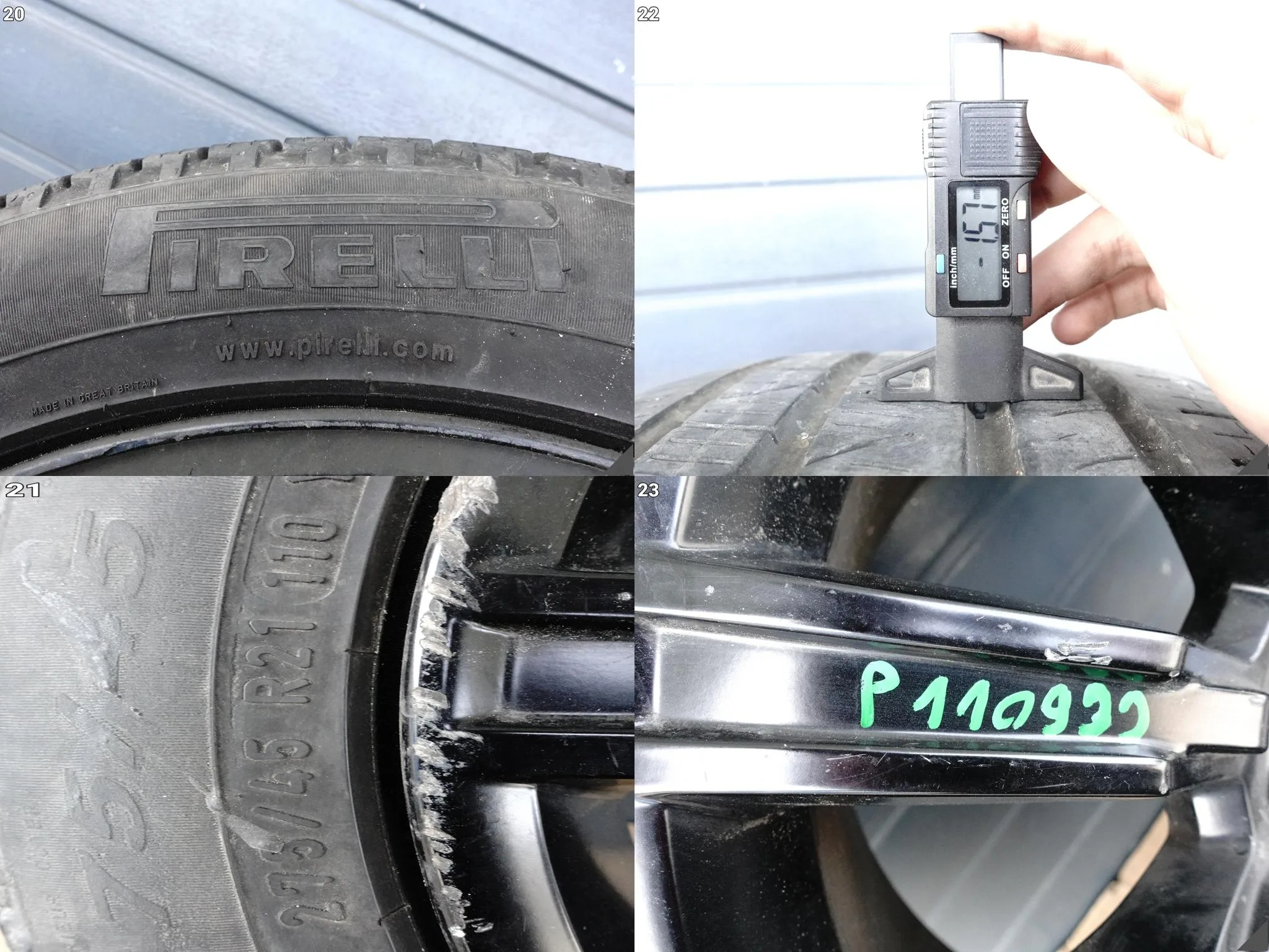 RANGE ROVER SPORT II L494 FELGA 9,5Jx21 ET49 5×120 OPONA PIRELLI 275/45 R21 RANGE ROVER SPORT II L494 FELGA 9,5Jx21 ET49 5x120 OPONA PIRELLI 275/45 R21 - obrazek 15
