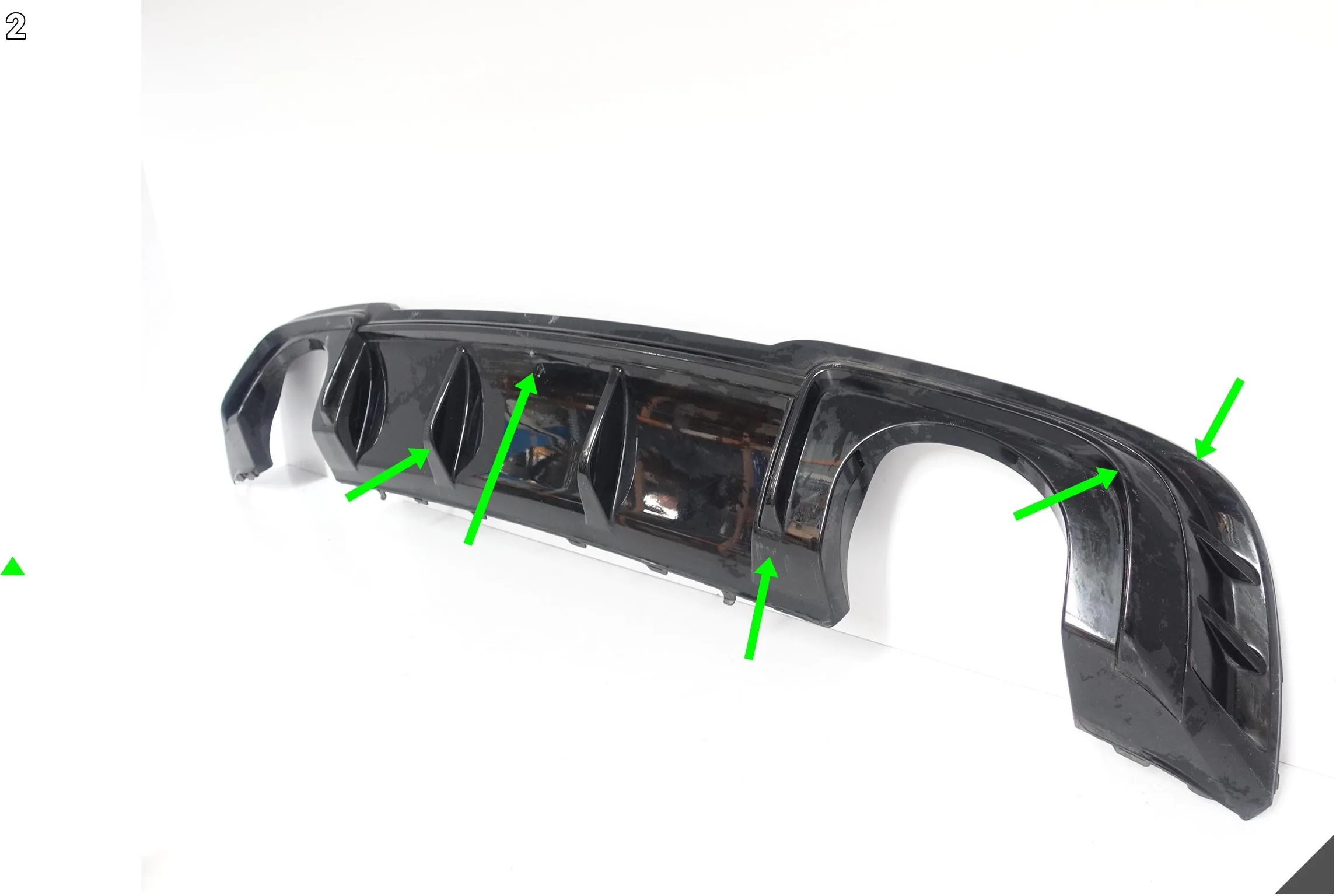 AUDI RS3 RS A3 8V 8V4 SPORTBACK LIFT 16-20 SPOILER DYFUZOR W ZDERZAK TYŁ AUDI RS3 RS A3 8V 8V4 SPORTBACK LIFT 16-20 SPOILER DYFUZOR W ZDERZAK TYŁ - obrazek 3