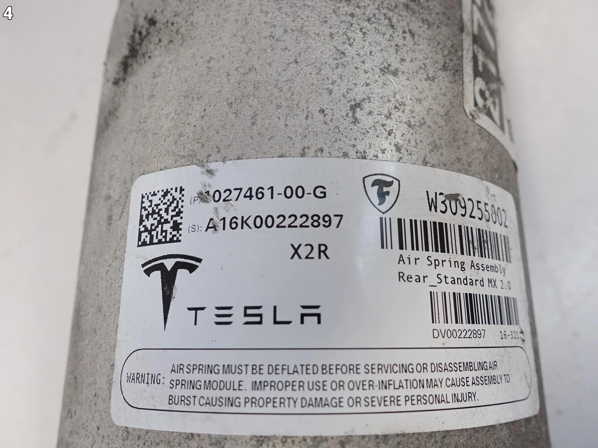 TESLA MODEL X 15-21 AMORTYZATOR PNEUMATYCZNY ZAWIESZENIE TYŁ PRAWY = LEWY TESLA MODEL X 15-21 AMORTYZATOR PNEUMATYCZNY ZAWIESZENIE TYŁ PRAWY = LEWY - obrazek 5