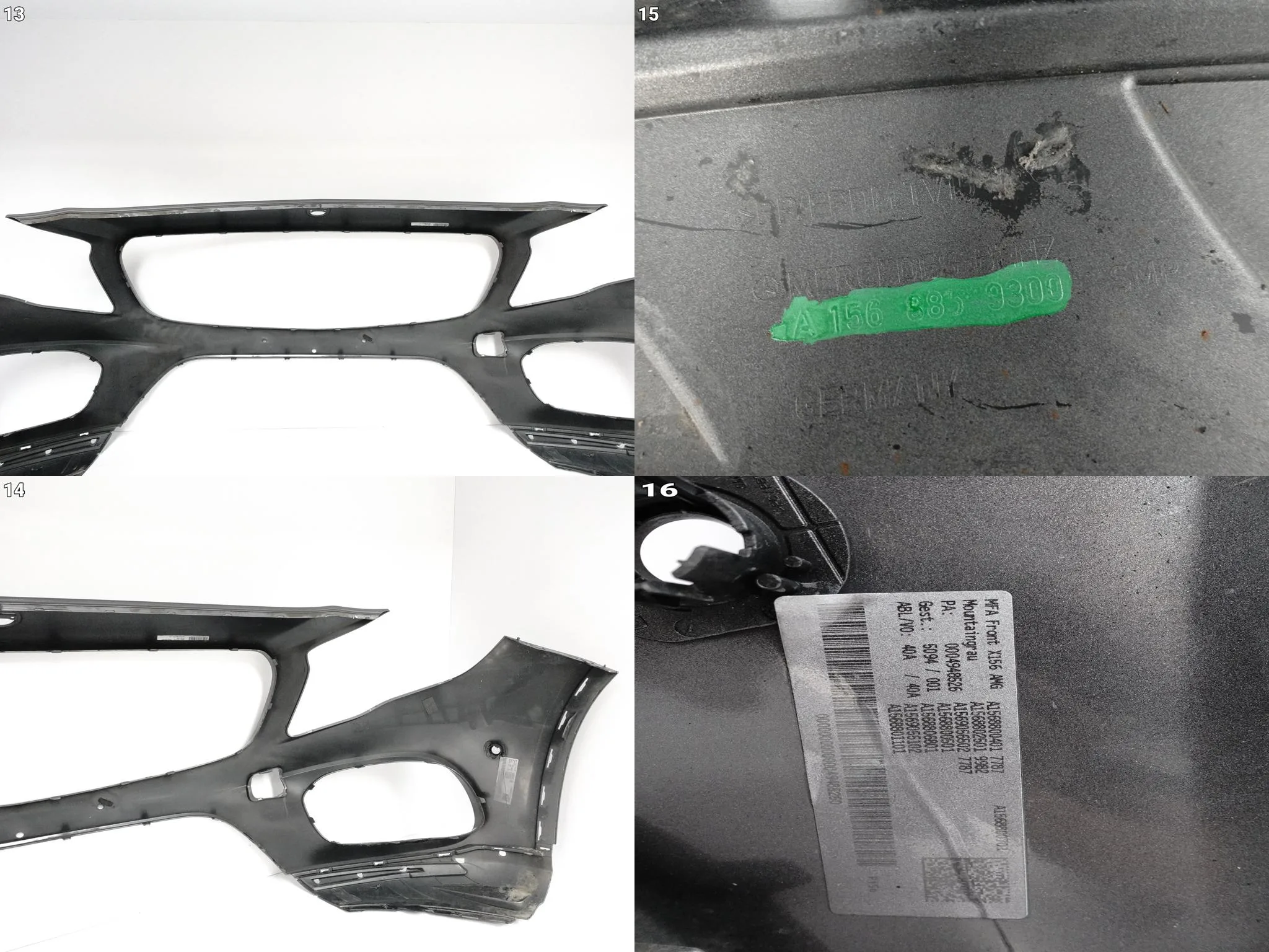 MERCEDES GLA X156 17-19 LIFT MOPF AMG ZDERZAK BUMPER PRZÓD (PDC) MERCEDES GLA X156 17-19 LIFT MOPF AMG ZDERZAK BUMPER PRZÓD (PDC) - obrazek 14