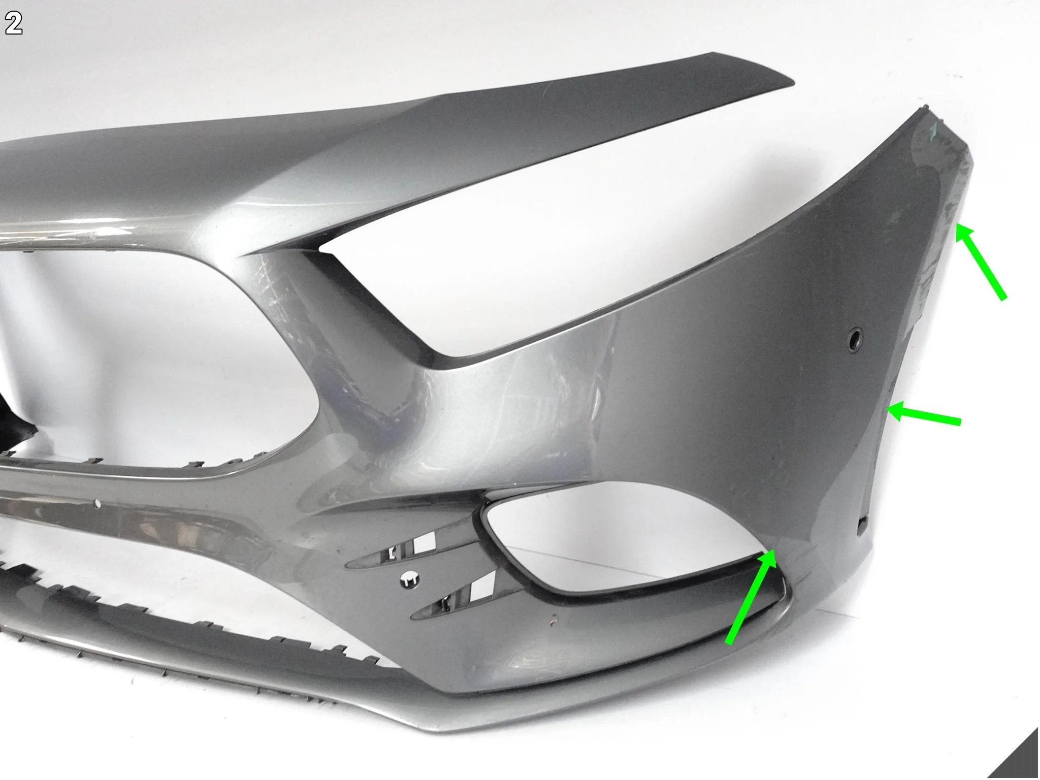 MERCEDES A-KLASA W177 AMG 18-22 ZDERZAK BUMPER + 2X LISTWA PRZÓD (6XPDC) MERCEDES A-KLASA W177 AMG 18-22 ZDERZAK BUMPER + 2X LISTWA PRZÓD (6XPDC) - obrazek 3