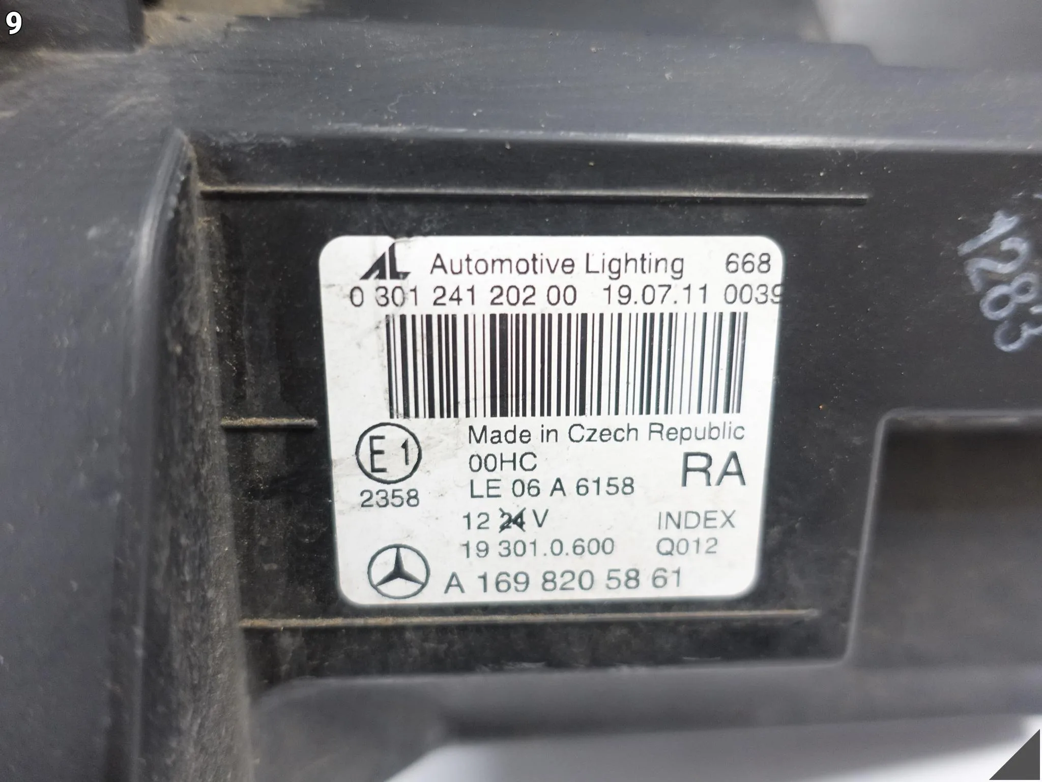 MERCEDES A-KLASA II W169 LIFT 08-12 LAMPA ZWYKŁA HALOGEN PRAWA PRZÓD EUROPA MERCEDES A-KLASA II W169 LIFT 08-12 LAMPA ZWYKŁA HALOGEN PRAWA PRZÓD EUROPA - obrazek 10