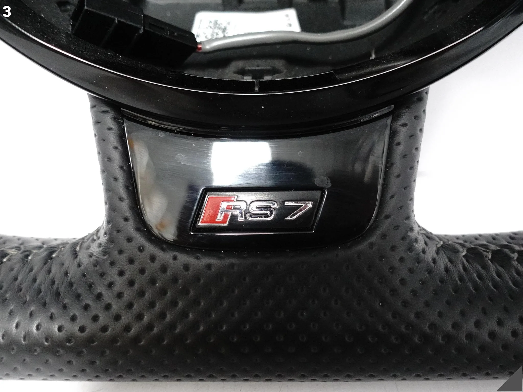 AUDI RS7 4G8 C7 13-15 KIEROWNICA WIELOFUNKCYJA SPORTOWA SKÓRA SZARA NIĆ NOQ AUDI RS7 4G8 C7 13-15 KIEROWNICA WIELOFUNKCYJA SPORTOWA SKÓRA SZARA NIĆ NOQ - obrazek 4