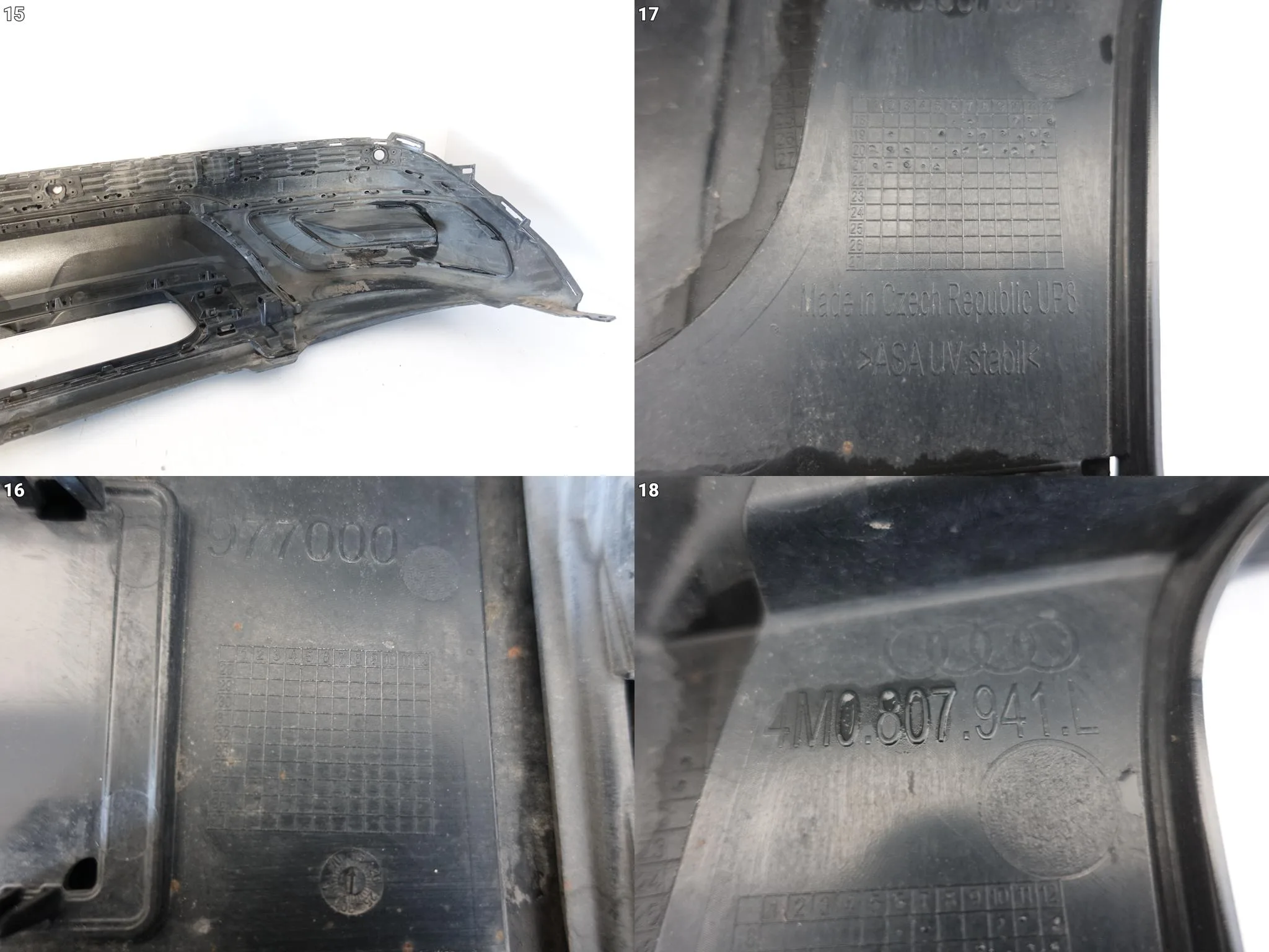 AUDI Q7 II 2 4M0 S-LINE LIFT 19-24 DYFUZOR SPOILER DOKŁADKA W ZDERZAK TYŁ AUDI Q7 II 2 4M0 S-LINE LIFT 19-24 DYFUZOR SPOILER DOKŁADKA W ZDERZAK TYŁ - obrazek 13