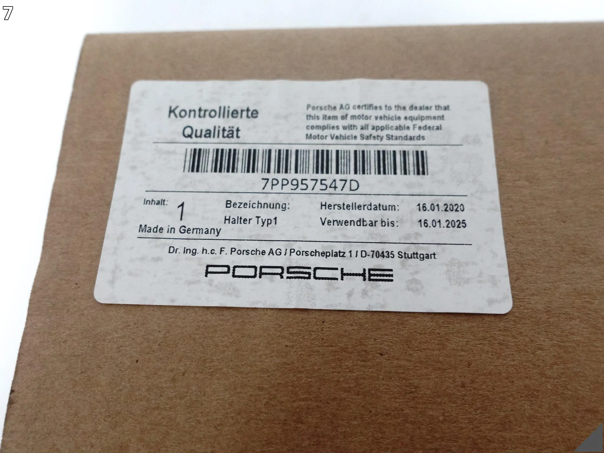 PORSCHE UCHWYT KABLA PRZEWODU OBUDOWY STACJI ŁADOWANIA SAMOCHODU 7PP957547D PORSCHE UCHWYT KABLA PRZEWODU OBUDOWY STACJI ŁADOWANIA SAMOCHODU 7PP957547D - obrazek 8