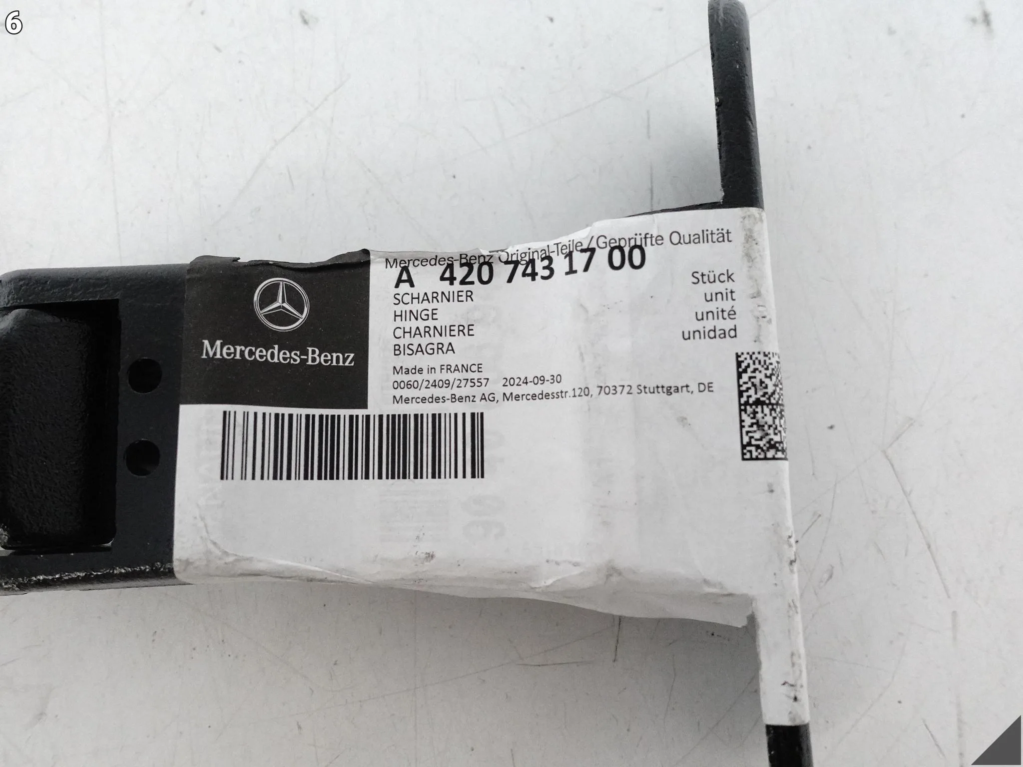 MERCEDES CITAN II W420 21- ZAWIAS DOLNY UCHWYT DRZWI LEWY = PRAWY TYŁ MERCEDES CITAN II W420 21- ZAWIAS DOLNY UCHWYT DRZWI LEWY = PRAWY TYŁ - obrazek 7