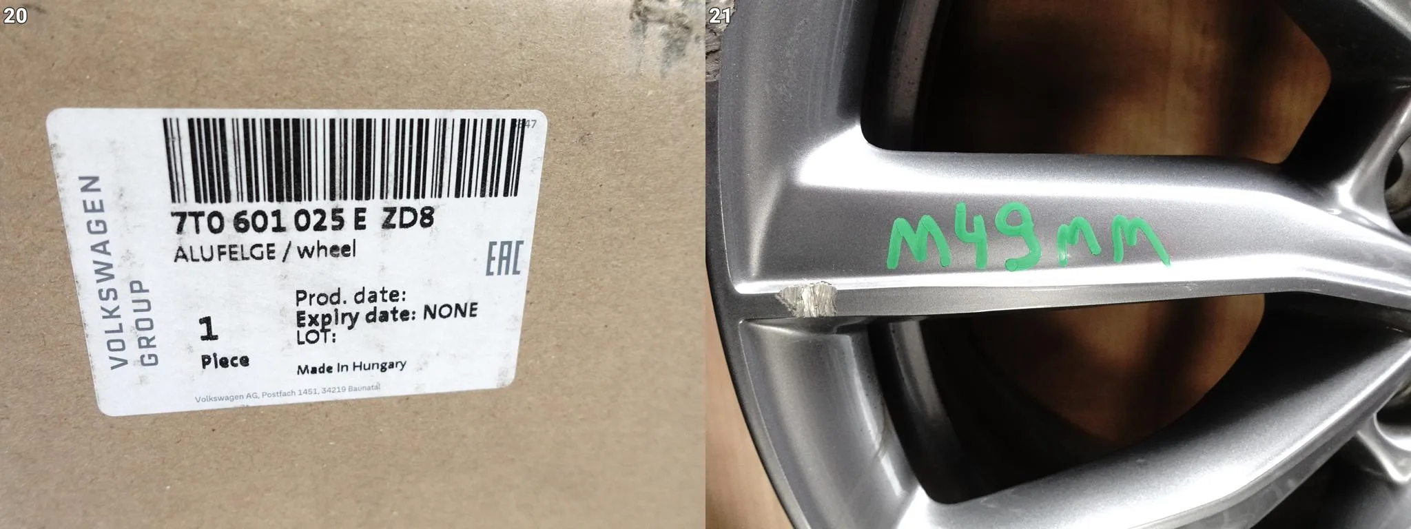 VW MULTIVAN 7T0 T7 7,5Jx18 ET60 5×120 FELGA 7T0601025E VW MULTIVAN 7T0 T7 7,5Jx18 ET60 5x120 FELGA 7T0601025E - obrazek 15
