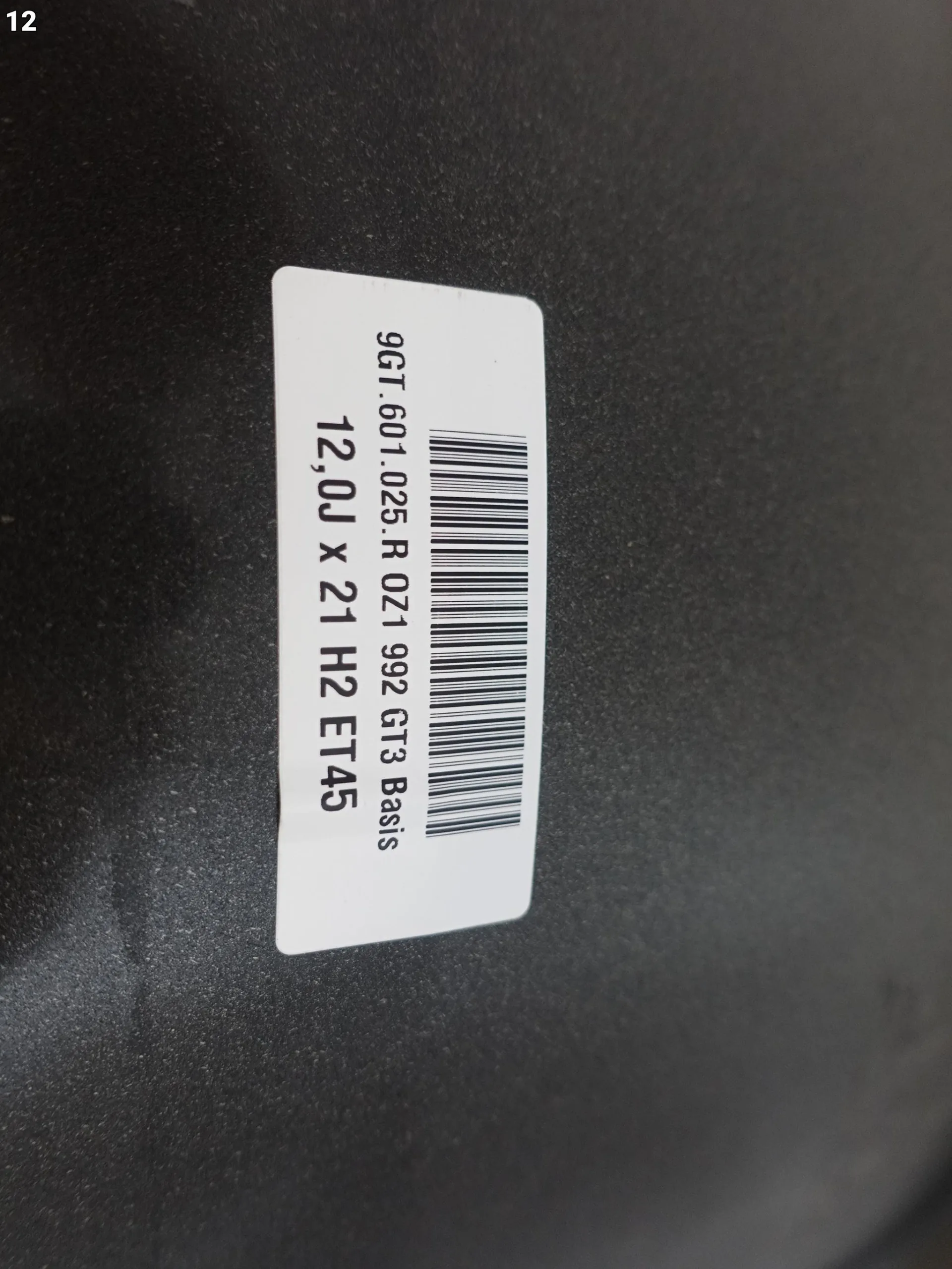 PORSCHE 911 992 GT3 21- BASIS FELGA NEODYME 9GT FELGA 12Jx21 ET45 OZ1 PORSCHE 911 992 GT3 21- BASIS FELGA NEODYME 9GT FELGA 12Jx21 ET45 OZ1 - obrazek 13