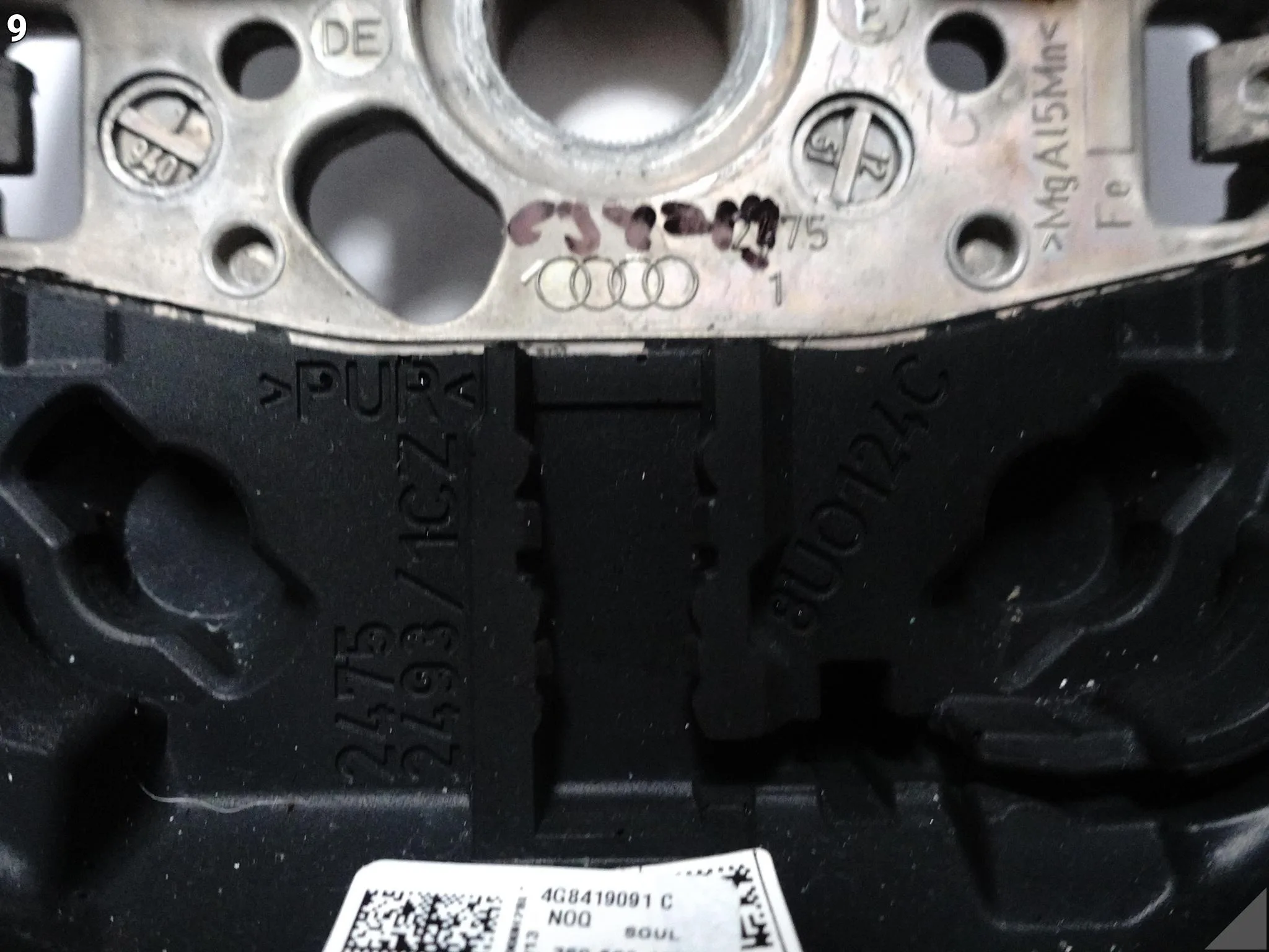 AUDI RS7 4G8 C7 13-15 KIEROWNICA WIELOFUNKCYJA SPORTOWA SKÓRA SZARA NIĆ NOQ AUDI RS7 4G8 C7 13-15 KIEROWNICA WIELOFUNKCYJA SPORTOWA SKÓRA SZARA NIĆ NOQ - obrazek 10