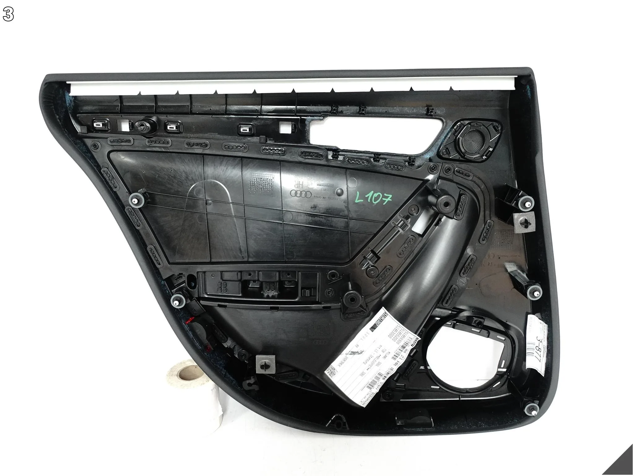 AUDI A5 S5 8T8 SPORTBACK LIFT 11-16 TAPICERKA BOCZEK DRZWI PRAWA TYŁ MILANO AUDI A5 S5 8T8 SPORTBACK LIFT 11-16 TAPICERKA BOCZEK DRZWI PRAWA TYŁ MILANO - obrazek 4