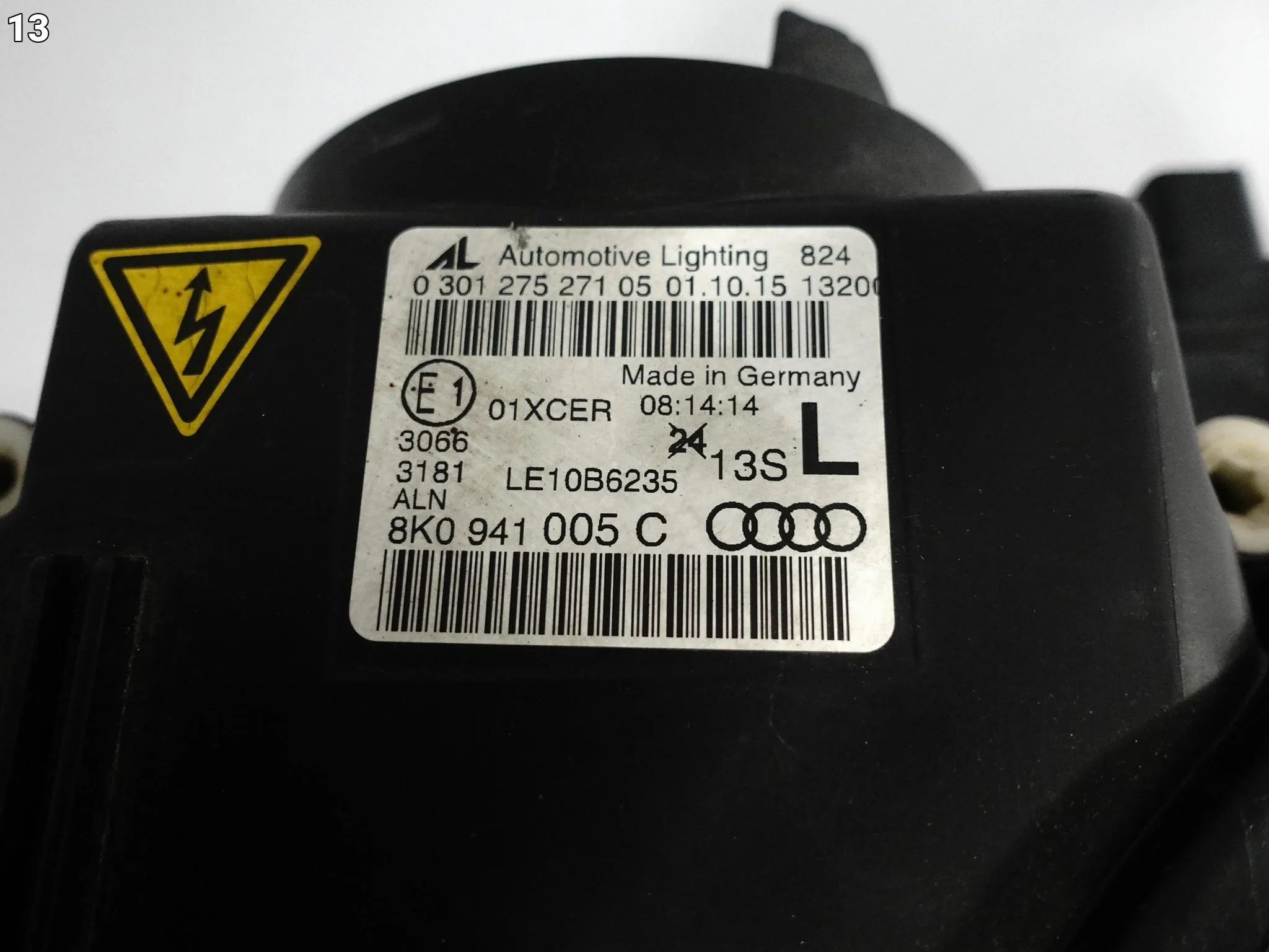 AUDI A4 S4 8K0 B8 LIFT 12-15 LAMPA XENON + LED NIESKRĘTNA LEWA EUROPA AUDI A4 S4 8K0 B8 LIFT 12-15 LAMPA XENON + LED NIESKRĘTNA LEWA EUROPA - obrazek 14
