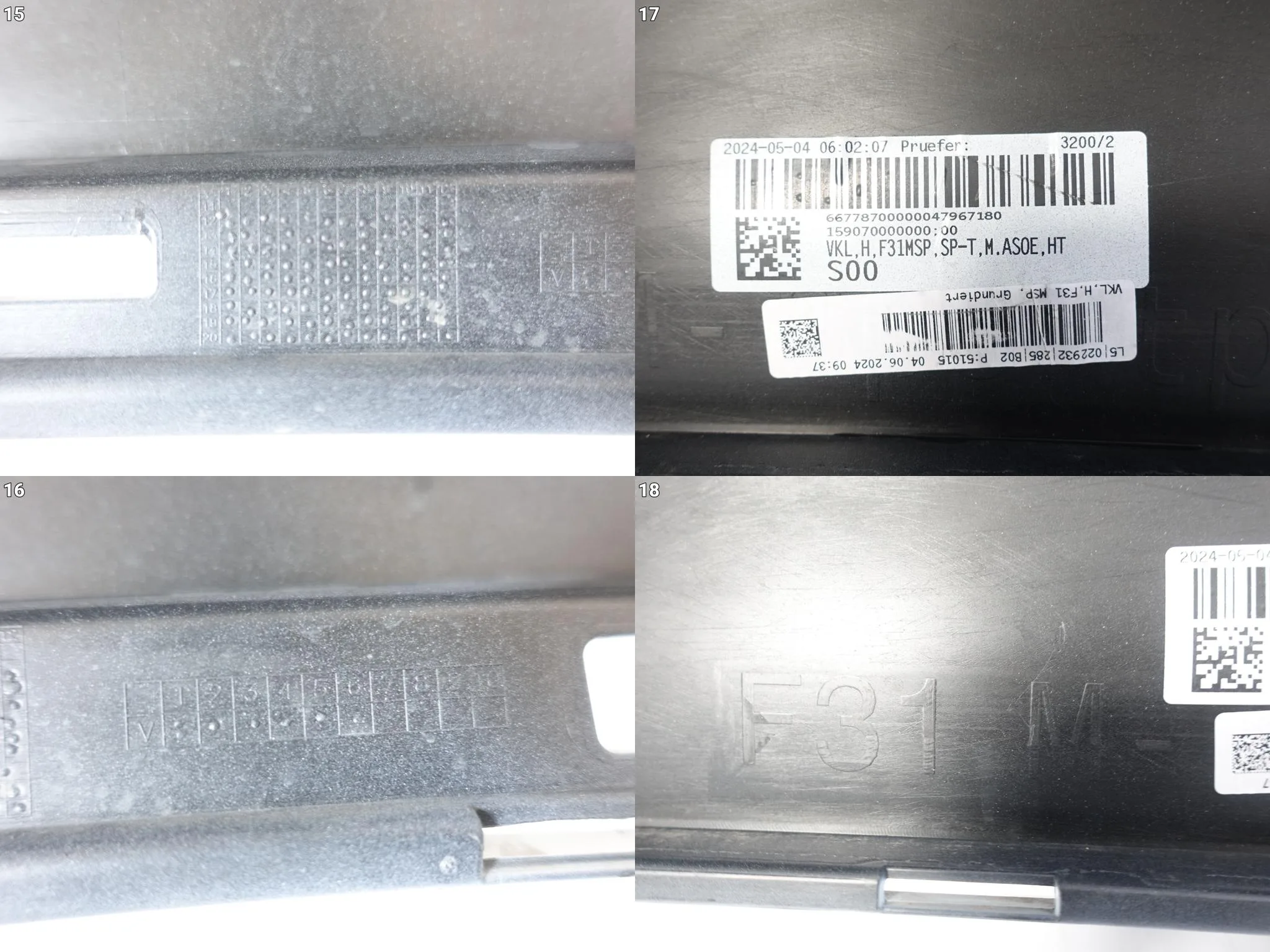 BMW 3 F31 KOMBI TOURING M-PAKIET MSP LIFT LCI 11-18 ZDERZAK TYŁ (6xPDC) BMW 3 F31 KOMBI TOURING M-PAKIET MSP LIFT LCI 11-18 ZDERZAK TYŁ (6xPDC) - obrazek 13