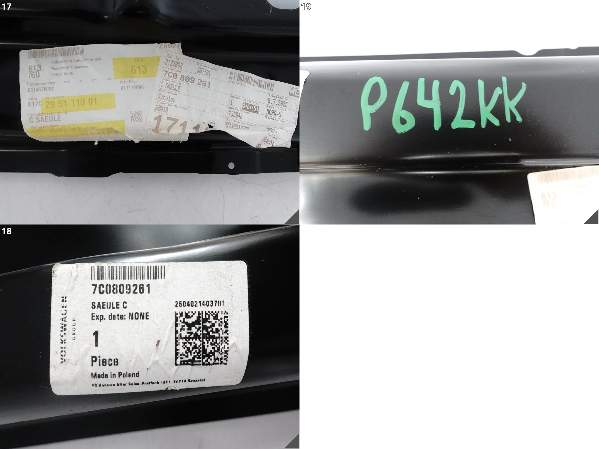 VW CRAFTER E-CRAFTER II 7C0 16- SŁUPEK ŚRODKOWY C RAMA POSZYCIE LEWY VW CRAFTER E-CRAFTER II 7C0 16- SŁUPEK ŚRODKOWY C RAMA POSZYCIE LEWY - obrazek 15