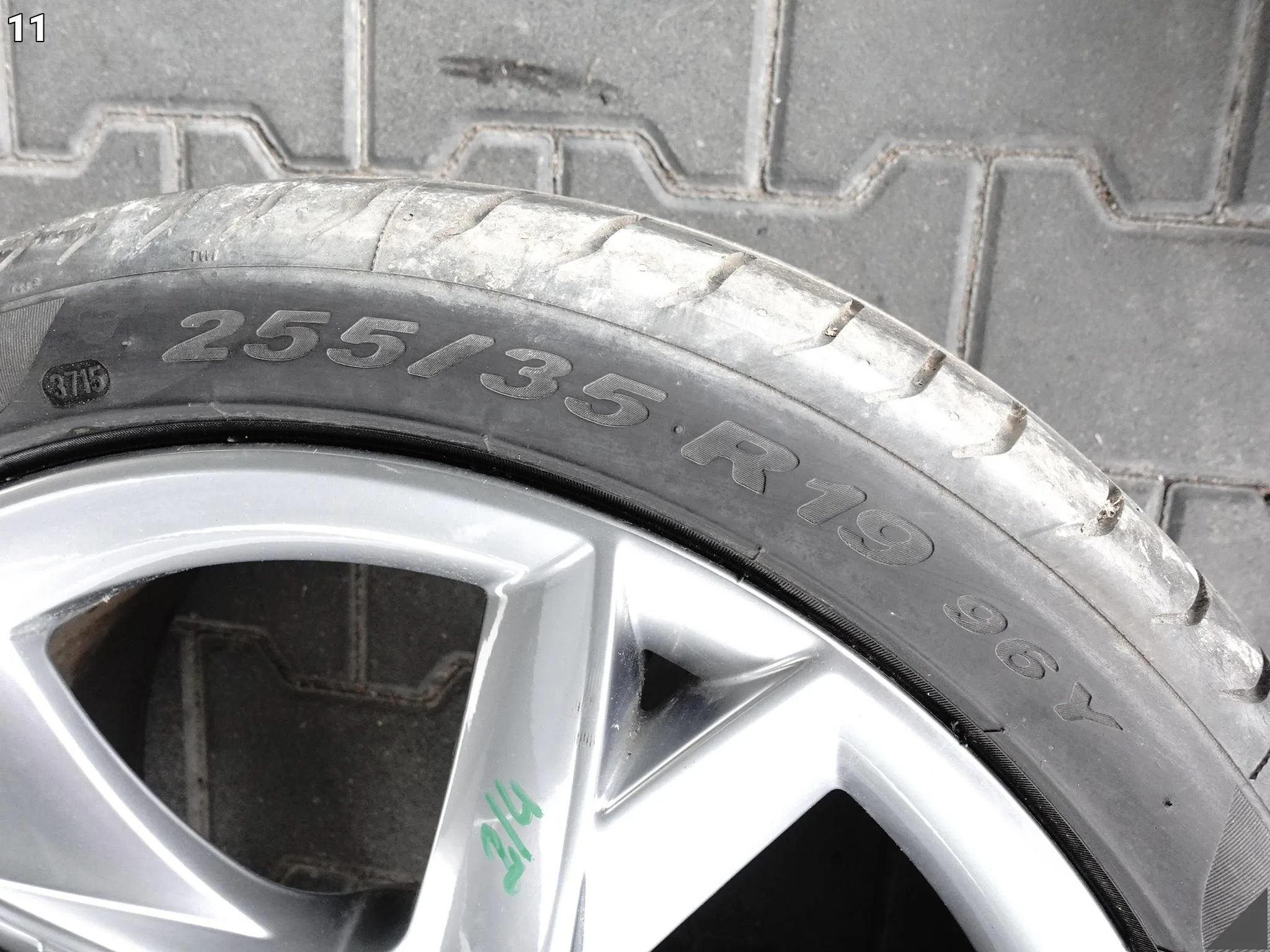AUDI A5 S5 8T0 B8 8,5X19 ET32 PIRELLI 255/35 KOMPLET FELGI+OPONY 8,3MM LATO AUDI A5 S5 8T0 B8 8,5X19 ET32 PIRELLI 255/35 KOMPLET FELGI+OPONY 8,3MM LATO - obrazek 12