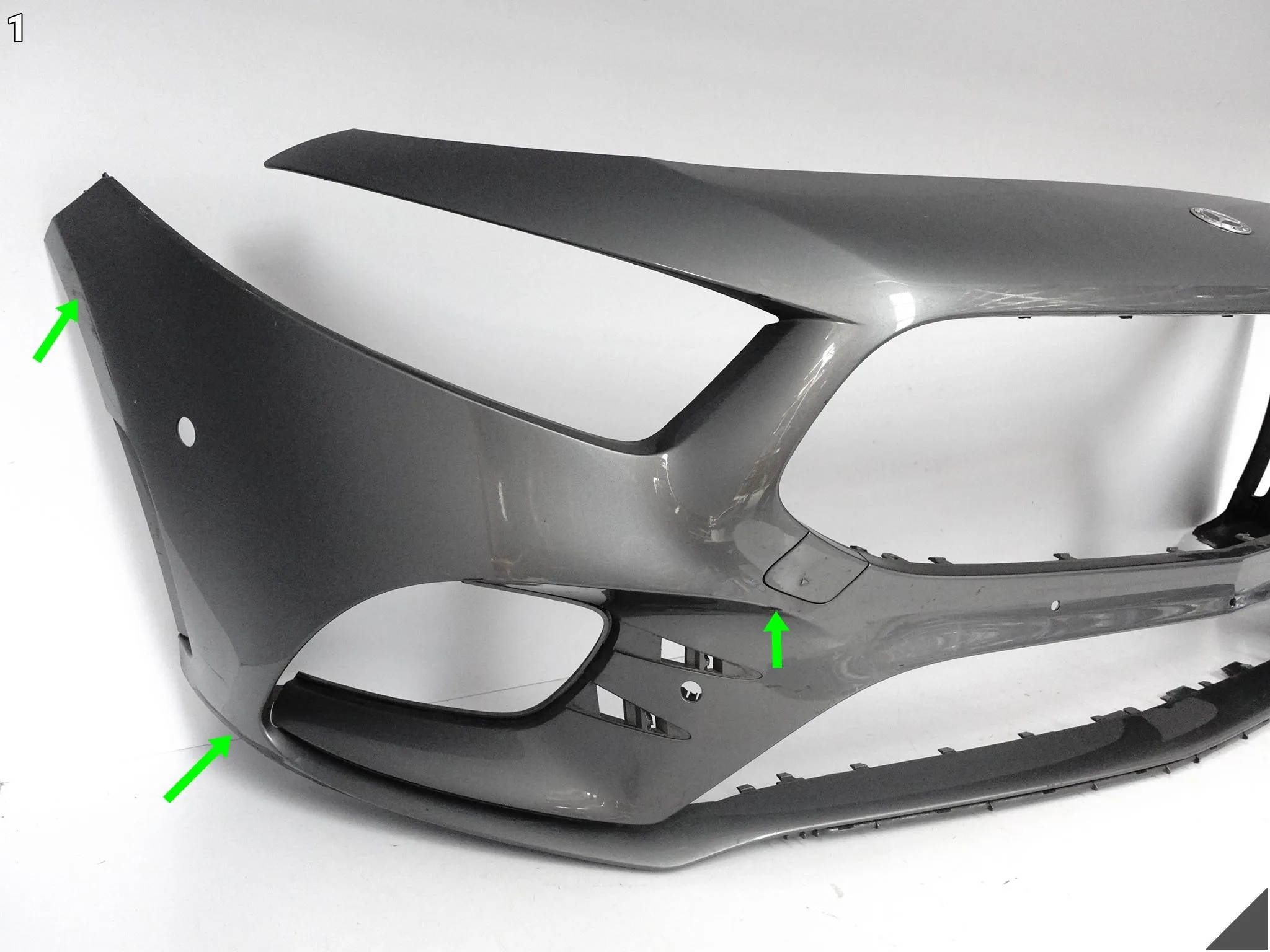 MERCEDES A-KLASA W177 AMG 18-22 ZDERZAK BUMPER + 2X LISTWA PRZÓD (6XPDC) MERCEDES A-KLASA W177 AMG 18-22 ZDERZAK BUMPER + 2X LISTWA PRZÓD (6XPDC) - obrazek 2