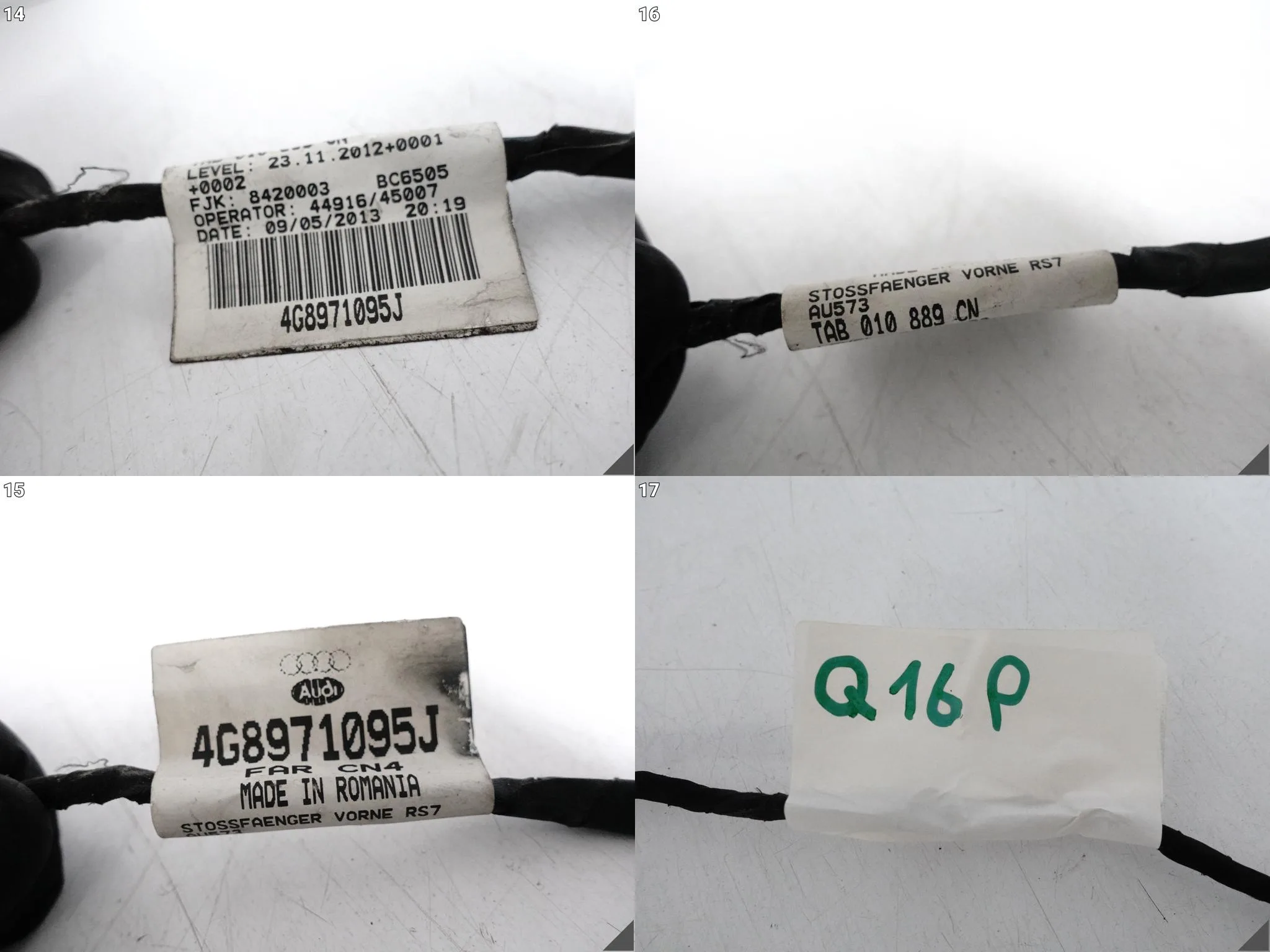 AUDI RS7 4G8 C7 SPORTBACK 13-15 INSTALACJA CZUJNIKI PARKOWANIA PRZÓD 4xPDC AUDI RS7 4G8 C7 SPORTBACK 13-15 INSTALACJA CZUJNIKI PARKOWANIA PRZÓD 4xPDC - obrazek 15