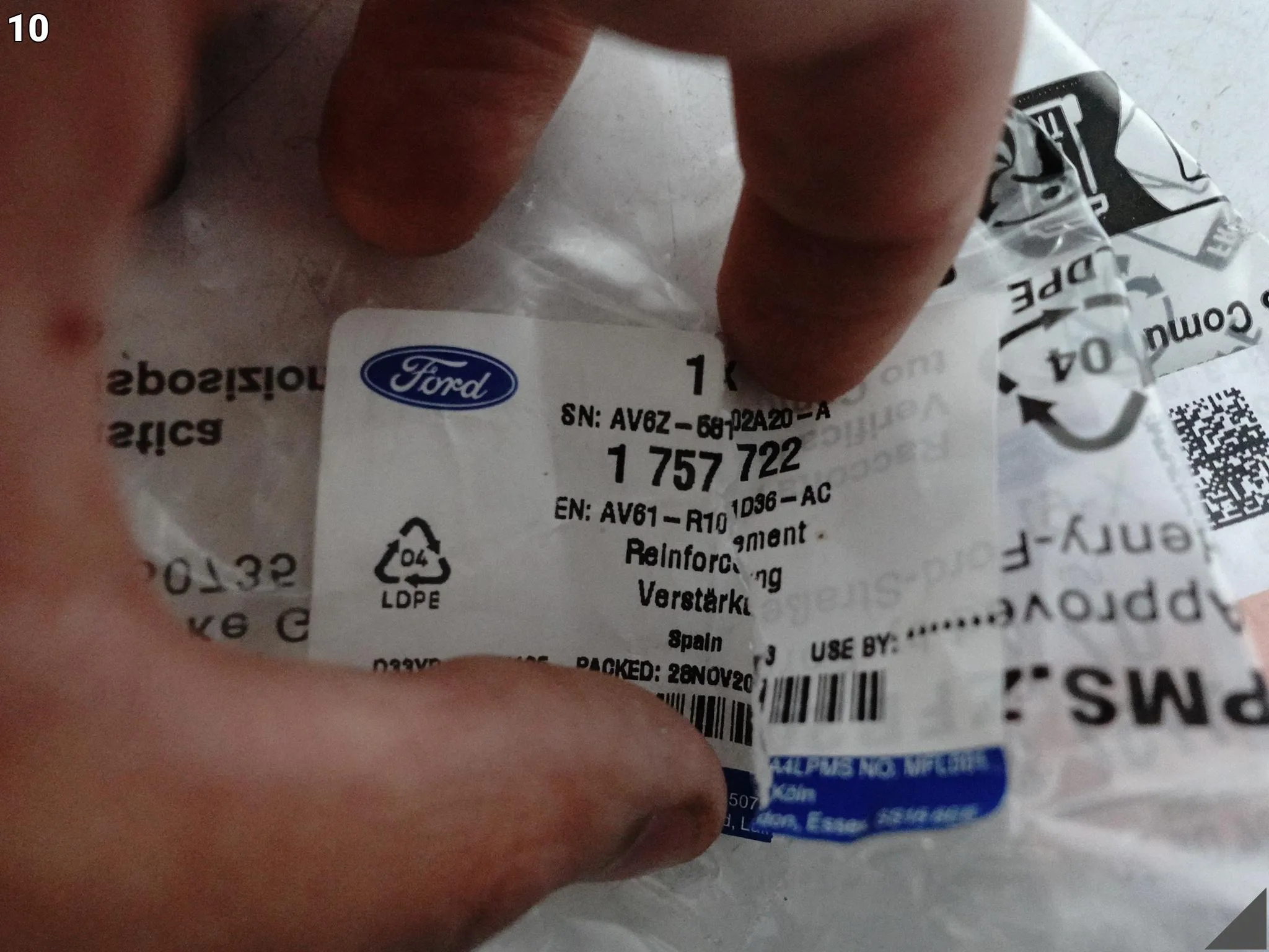 FORD C-MAX FOCUS KUGA TRANSIT MOCOWANIE KOŃCÓWKA PODŁUŻNICY PRZÓD PRAWY FORD C-MAX FOCUS KUGA TRANSIT MOCOWANIE KOŃCÓWKA PODŁUŻNICY PRZÓD PRAWY - obrazek 11