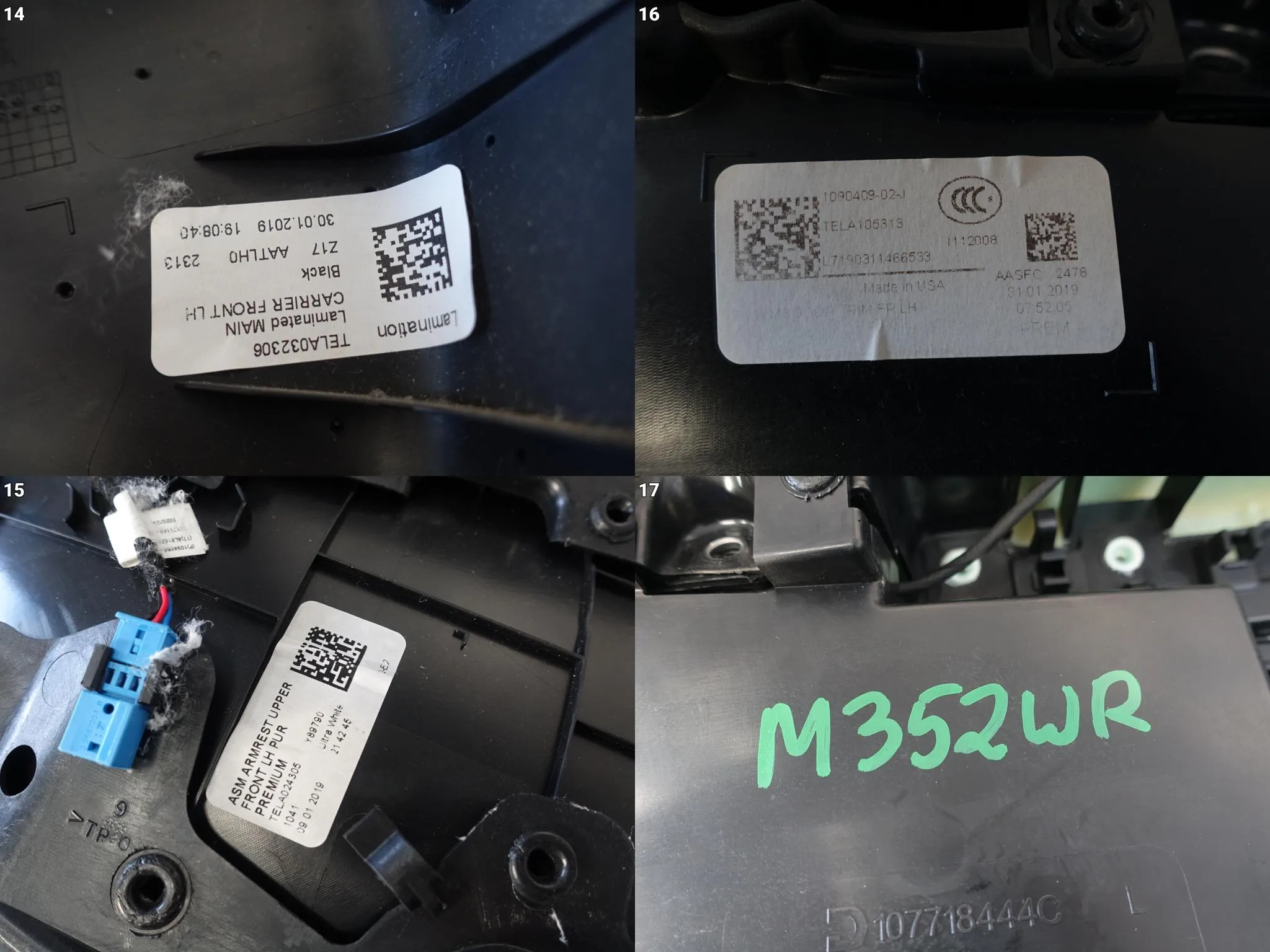 TESLA MODEL 3 17-23 LIFT OSŁONA TAPICERKA BOCZEK DRZWI LEWY PRZÓD TESLA MODEL 3 17-23 LIFT OSŁONA TAPICERKA BOCZEK DRZWI LEWY PRZÓD - obrazek 15