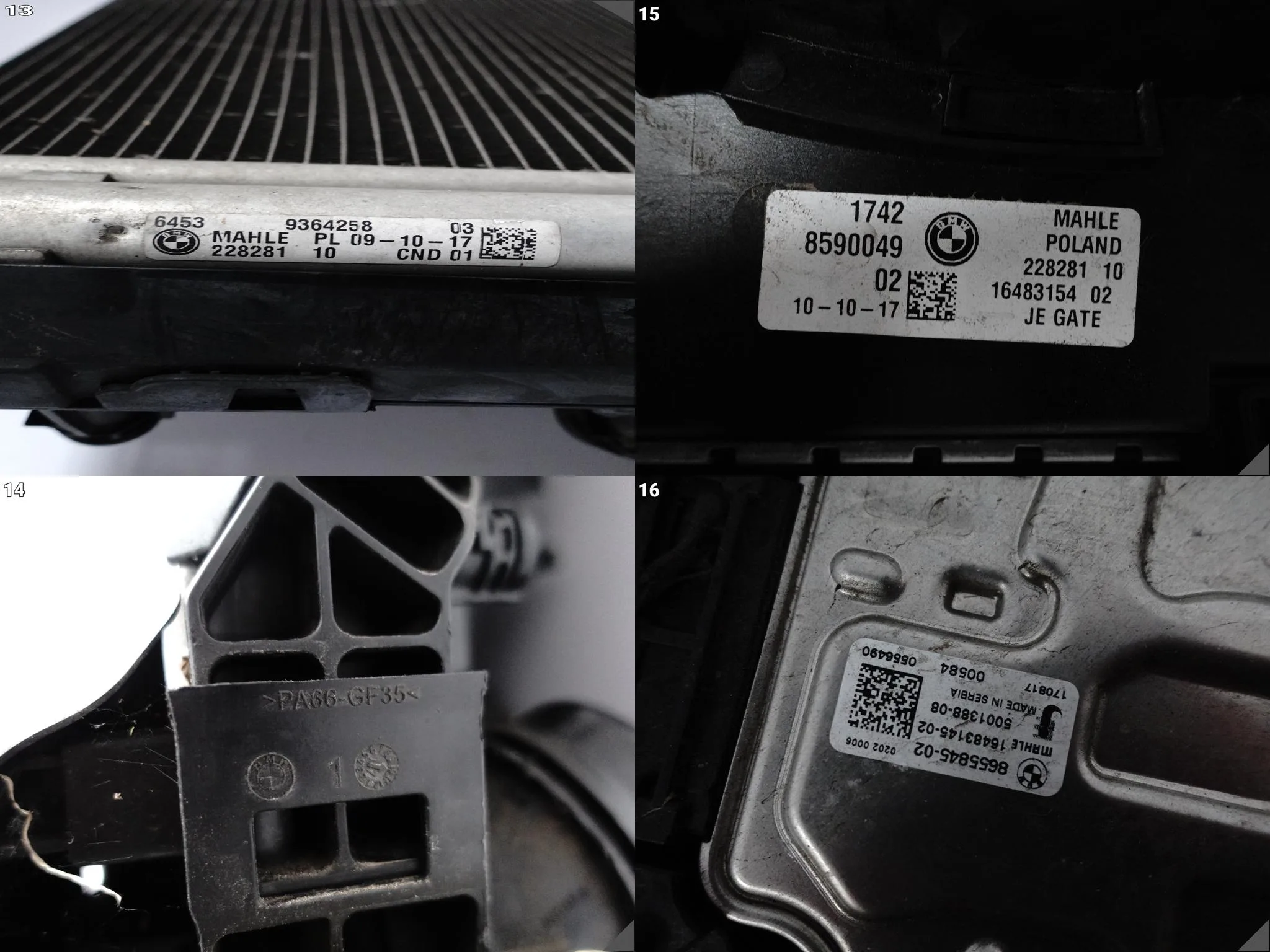 BMW 5 G30 G31 17-20 KOMPLET CHŁODNIC KLIMA WODA INTERCOOLER WENTYLATOR 2.0D BMW 5 G30 G31 17-20 KOMPLET CHŁODNIC KLIMA WODA INTERCOOLER WENTYLATOR 2.0D - obrazek 14