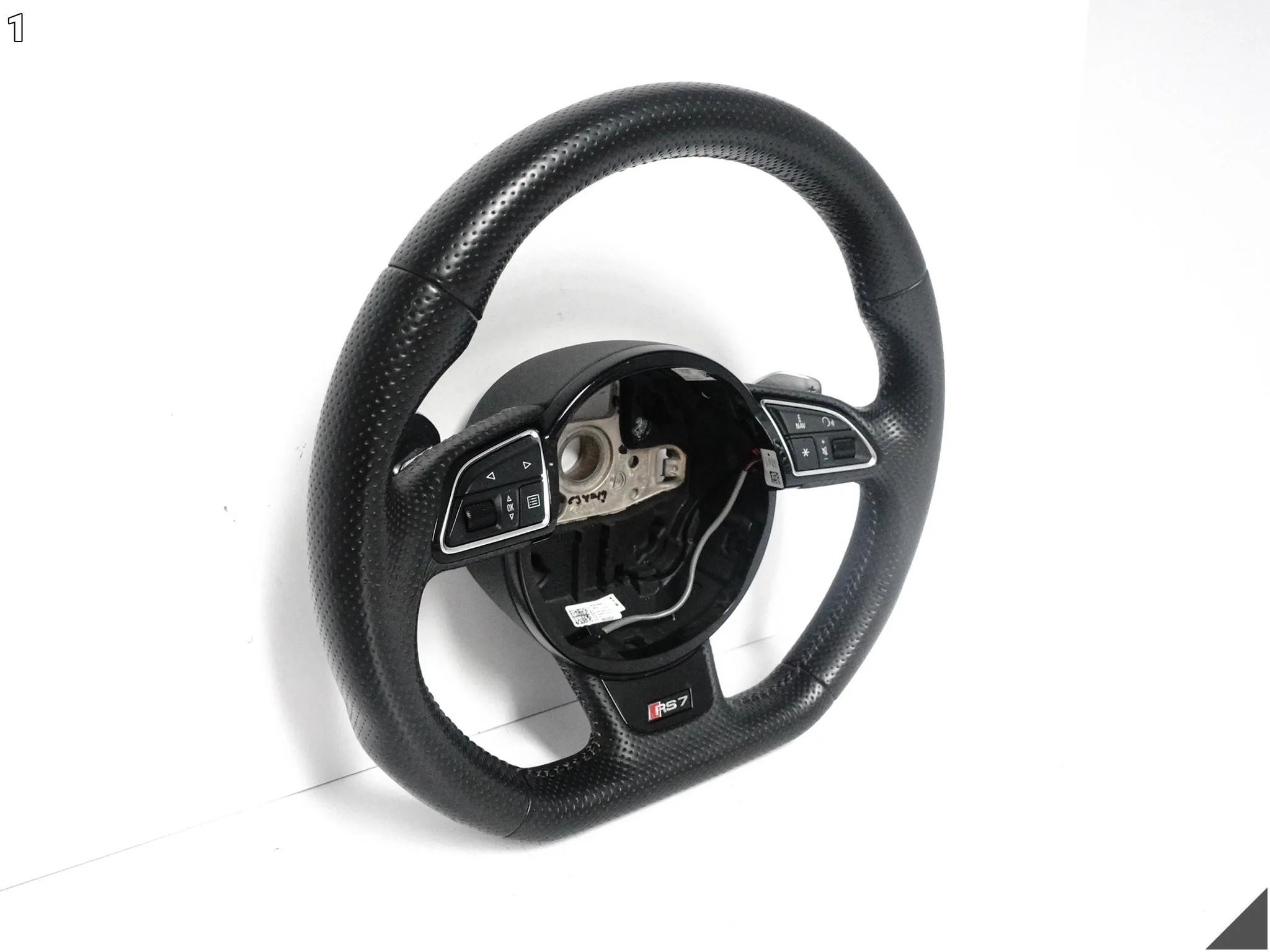 AUDI RS7 4G8 C7 13-15 KIEROWNICA WIELOFUNKCYJA SPORTOWA SKÓRA SZARA NIĆ NOQ AUDI RS7 4G8 C7 13-15 KIEROWNICA WIELOFUNKCYJA SPORTOWA SKÓRA SZARA NIĆ NOQ - obrazek 2