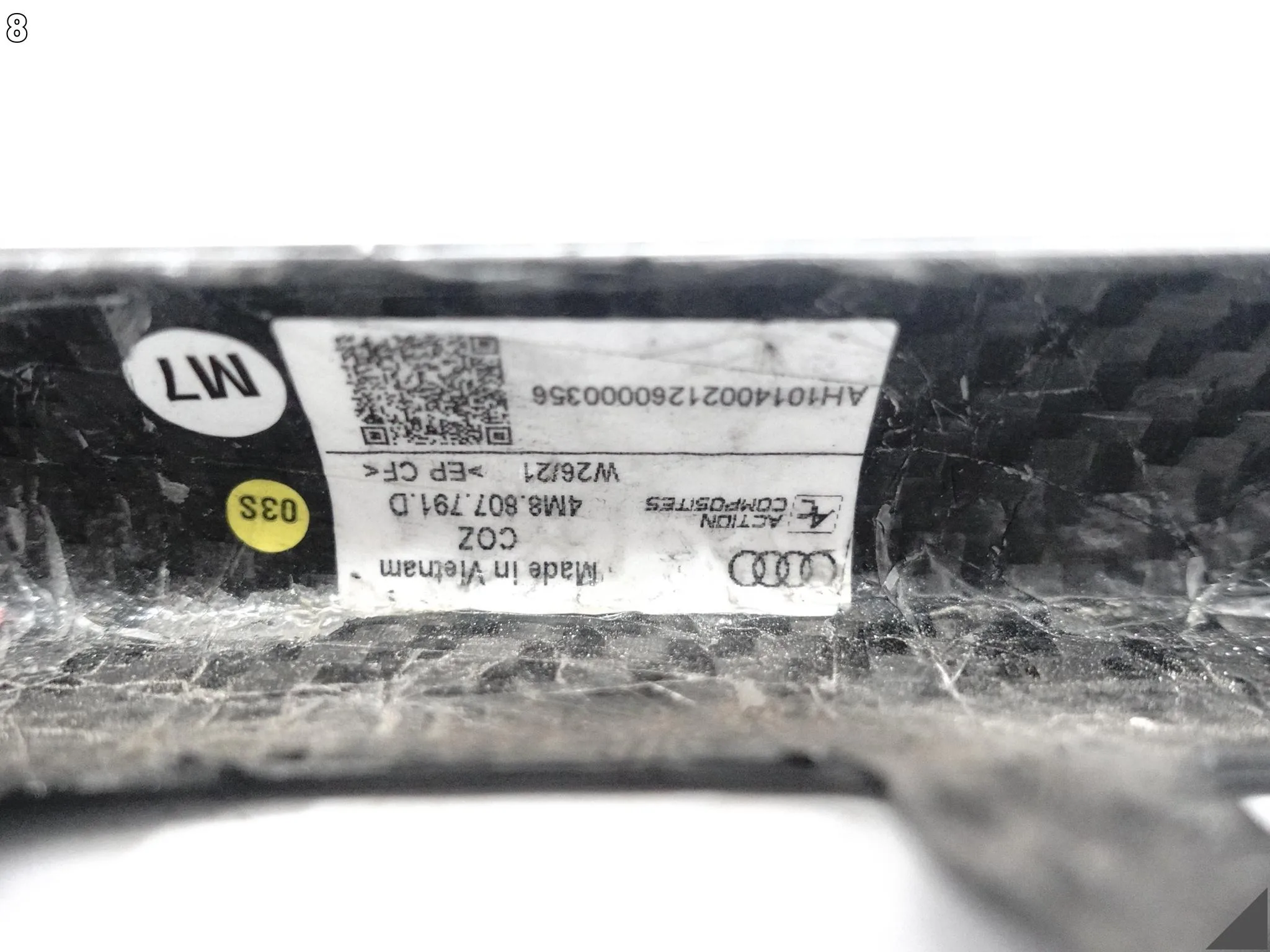 AUDI SQ8 S Q8 4M8 18- S-LINE LISTWA OZDOBNA SPOILER ZDERZAKA TYŁ CARBON AUDI SQ8 S Q8 4M8 18- S-LINE LISTWA OZDOBNA SPOILER ZDERZAKA TYŁ CARBON - obrazek 9