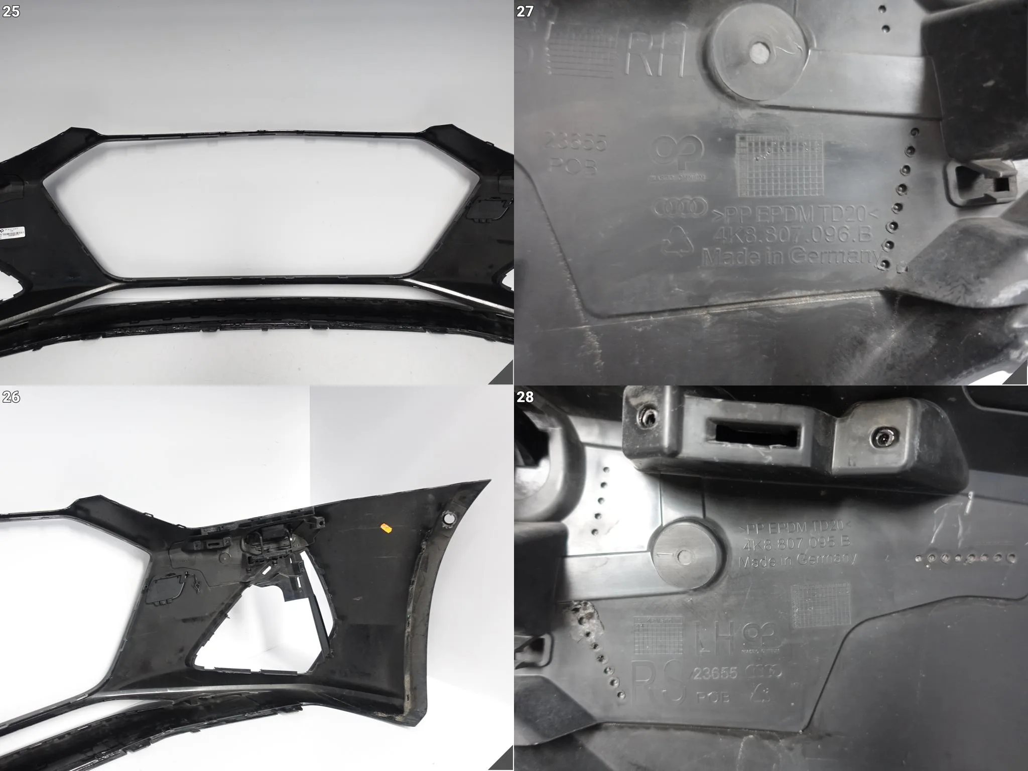 AUDI RS7 4K8 RS6 4K0 C8 20- ZDERZAK BUMPER PRZÓD (SPRYSKI/6xPDC) + ZAŚLEPKI AUDI RS7 4K8 RS6 4K0 C8 20- ZDERZAK BUMPER PRZÓD (SPRYSKI/6xPDC) + ZAŚLEPKI - obrazek 14