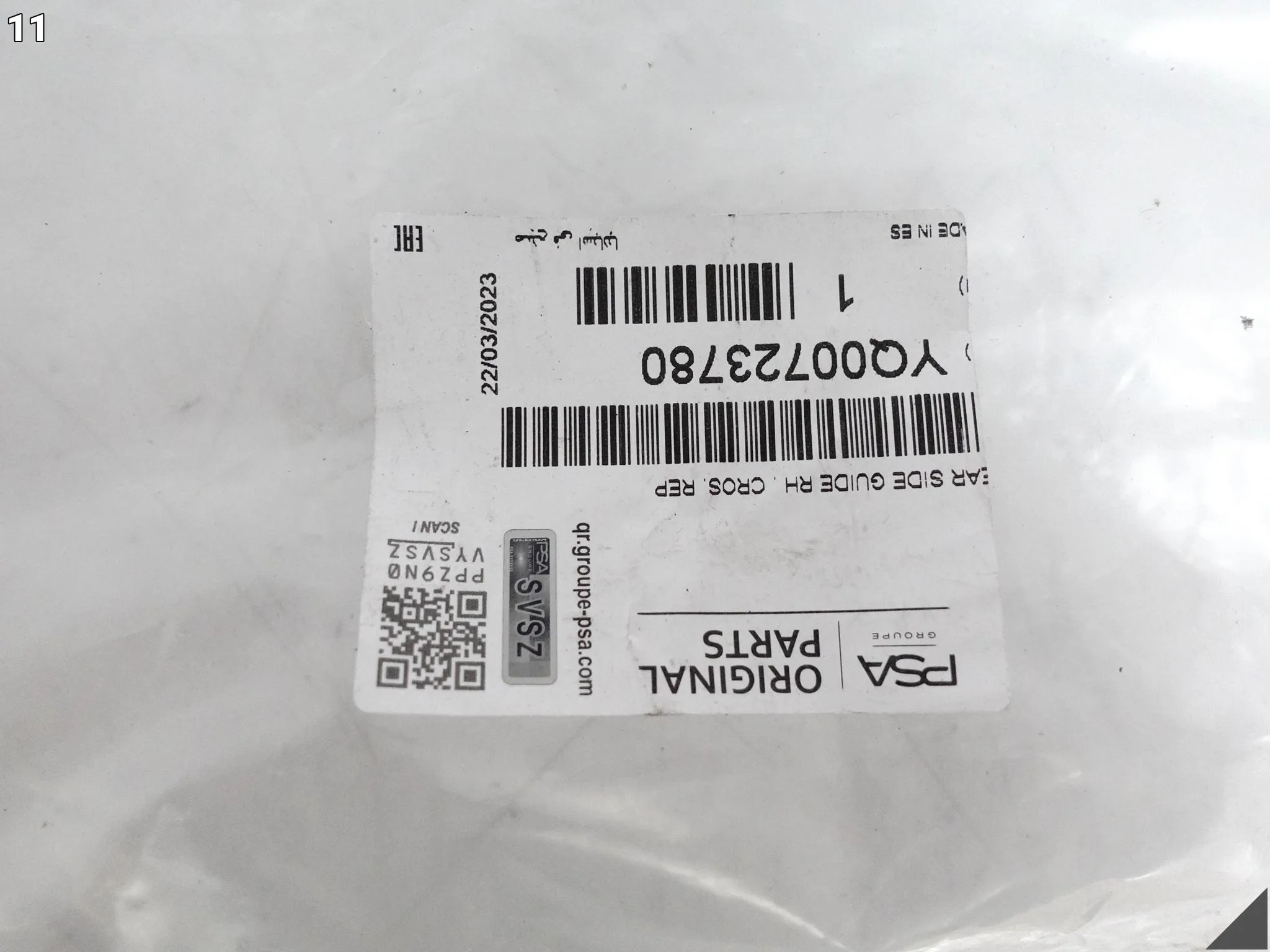 OPEL CROSSLAND X 17-24 ŚLIZG UCHWYT MOCOWANIE ZDERZAKA TYŁ PRAWY 13478133 OPEL CROSSLAND X 17-24 ŚLIZG UCHWYT MOCOWANIE ZDERZAKA TYŁ PRAWY 13478133 - obrazek 12