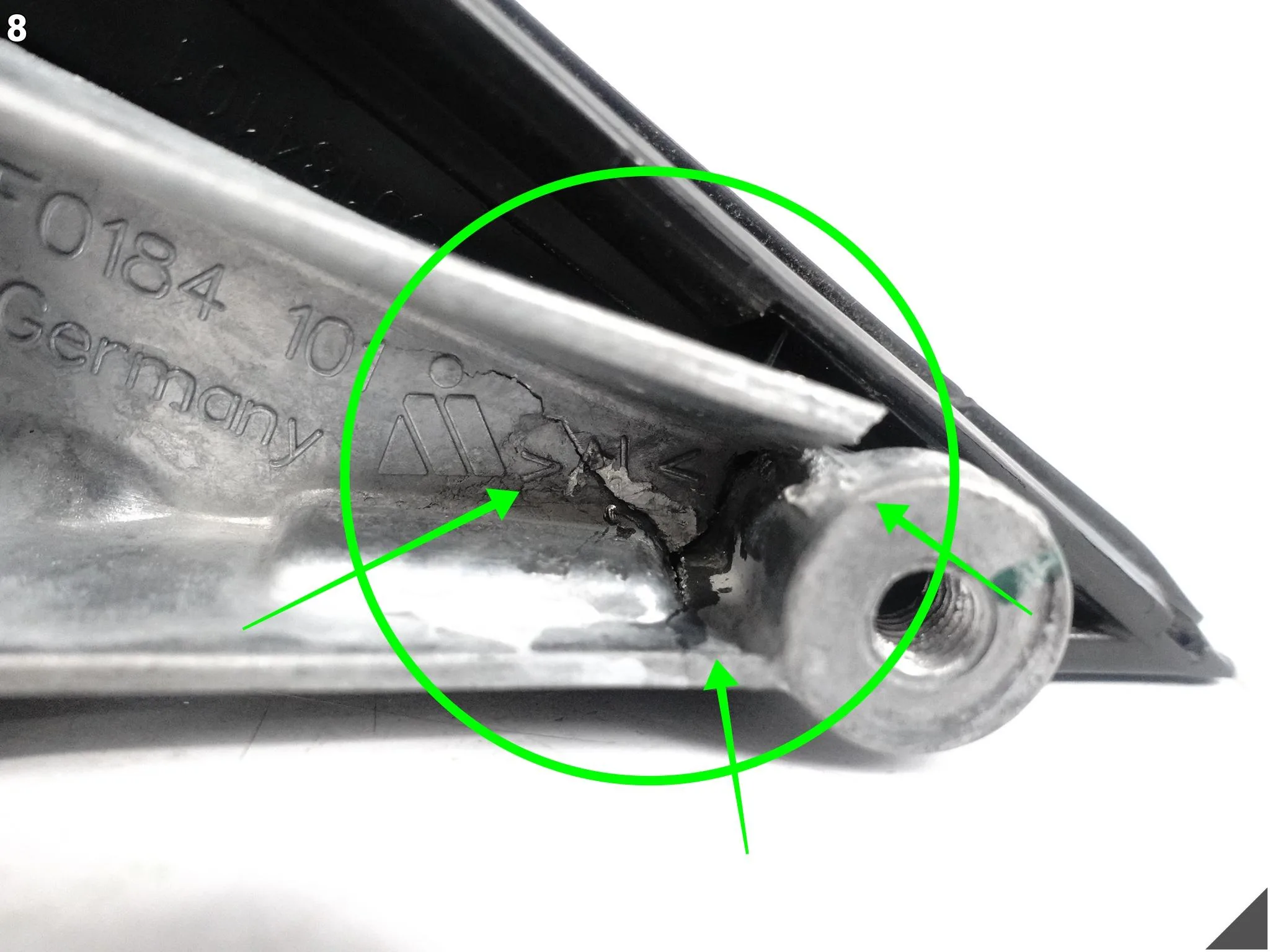 BMW 5 G30 G31 17-24 LUSTERKO OBUDOWA LEWE 5 PIN KOLOR A89 IMPERIALBLAU BMW 5 G30 G31 17-24 LUSTERKO OBUDOWA LEWE 5 PIN KOLOR A89 IMPERIALBLAU - obrazek 9