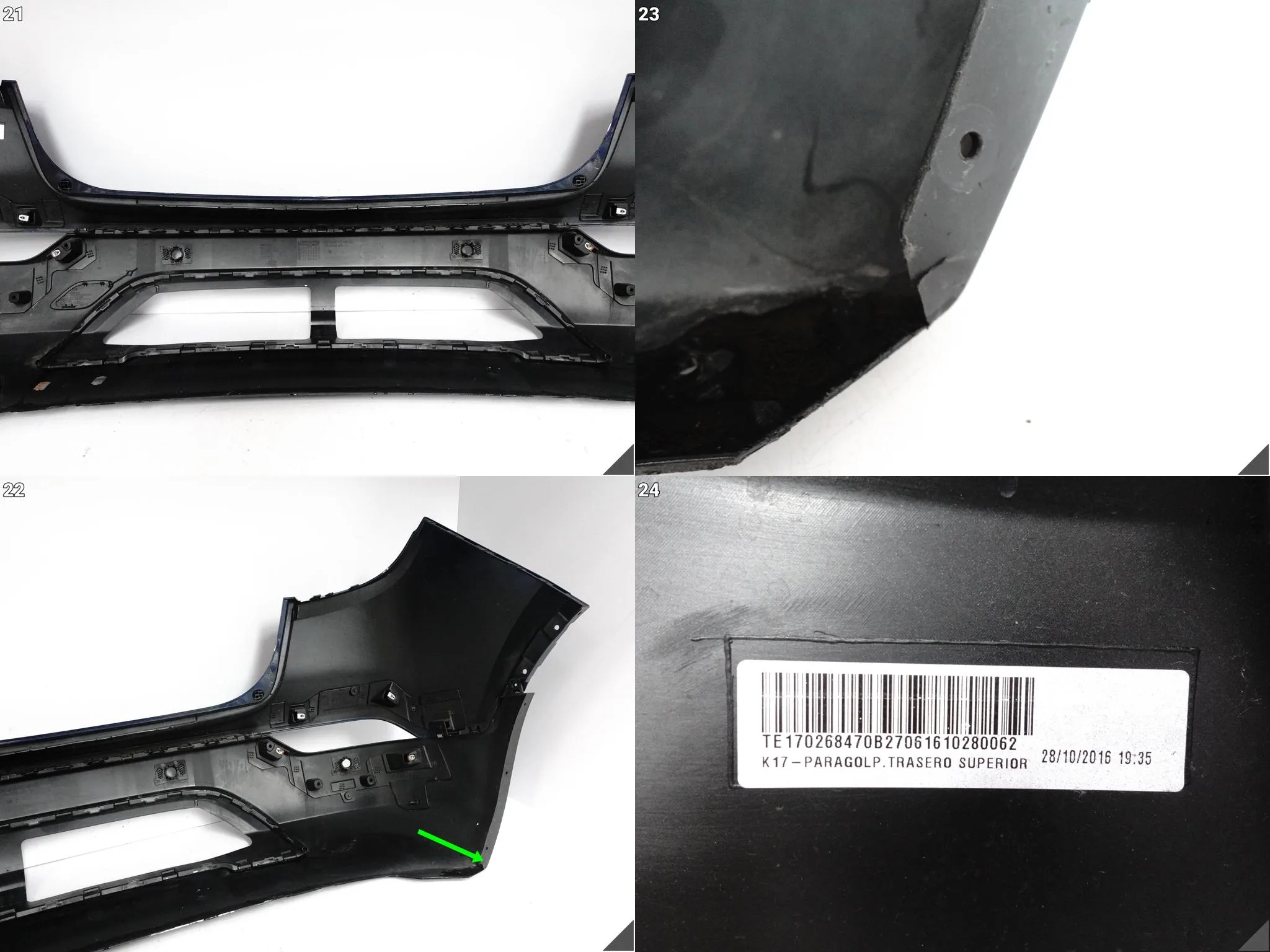 OPEL MOKKA X A I (1 GENERACJA) LIFT 16-19 ZDERZAK BUMPER + ZAŚLEPKA (4XPDC) OPEL MOKKA X A I (1 GENERACJA) LIFT 16-19 ZDERZAK BUMPER + ZAŚLEPKA (4XPDC) - obrazek 13