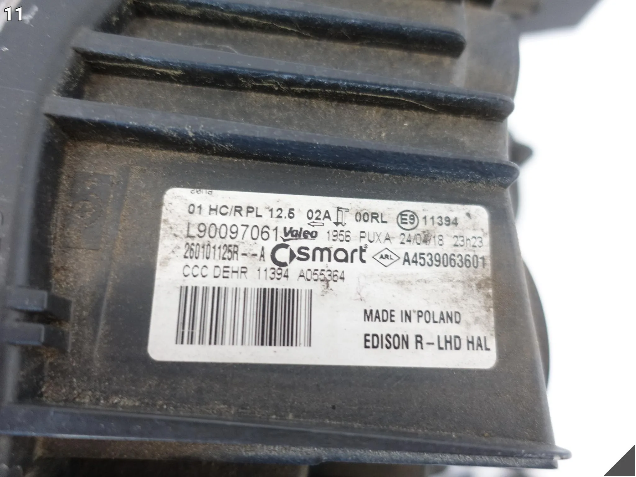 SMART FORTWO III (3 GENERACJA) A453 W453 14-19 LAMPA FULL LED PRAWA PRZÓD SMART FORTWO III (3 GENERACJA) A453 W453 14-19 LAMPA FULL LED PRAWA PRZÓD - obrazek 12