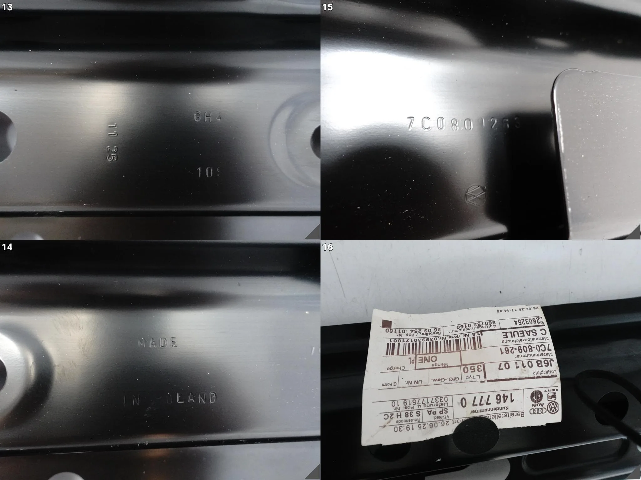 VW CRAFTER E-CRAFTER II 7C0 16- SŁUPEK ŚRODKOWY C RAMA POSZYCIE LEWY VW CRAFTER E-CRAFTER II 7C0 16- SŁUPEK ŚRODKOWY C RAMA POSZYCIE LEWY - obrazek 14