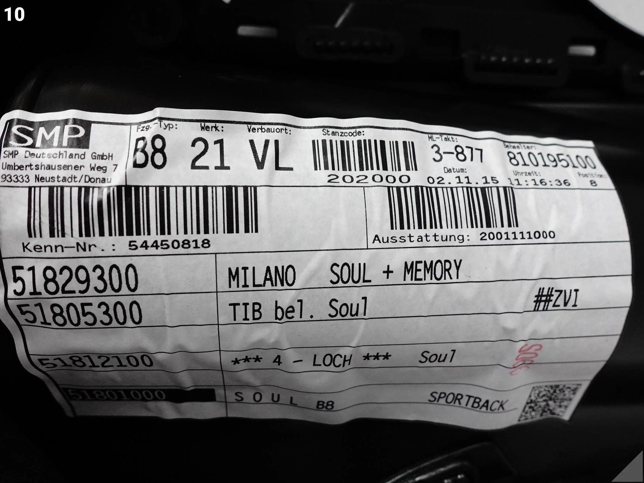 AUDI A5 S5 8T8 SPORTBACK 11-16 TAPICERKA BOCZEK DRZWI LEWA PRZÓD MILANO AUDI A5 S5 8T8 SPORTBACK 11-16 TAPICERKA BOCZEK DRZWI LEWA PRZÓD MILANO - obrazek 11