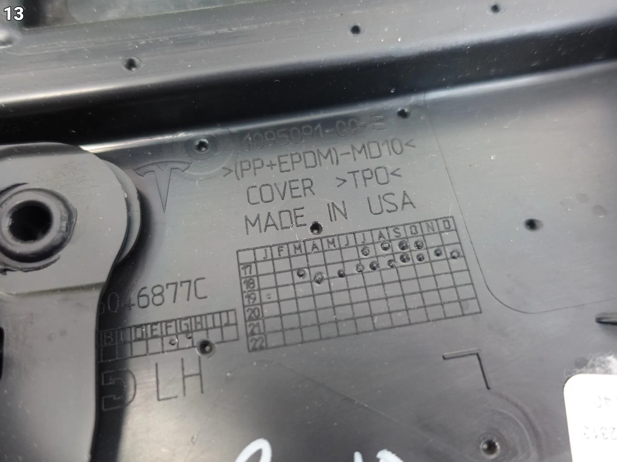 TESLA MODEL 3 17-23 LIFT OSŁONA TAPICERKA BOCZEK DRZWI LEWY PRZÓD TESLA MODEL 3 17-23 LIFT OSŁONA TAPICERKA BOCZEK DRZWI LEWY PRZÓD - obrazek 14