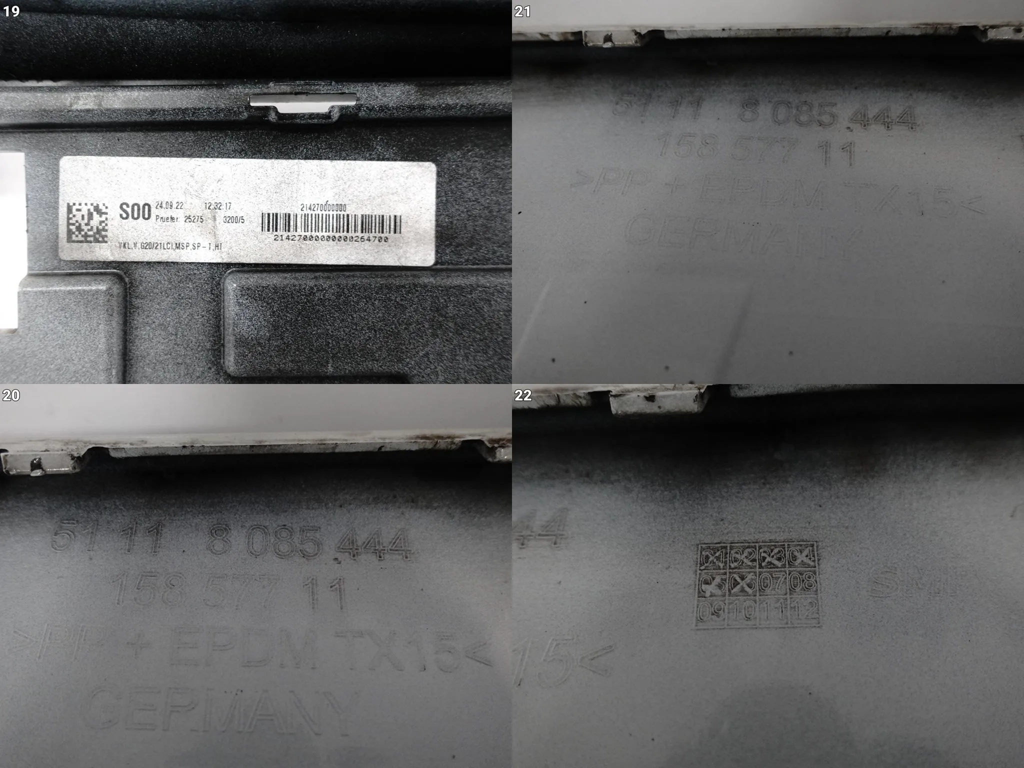 BMW 3 G20 G21 LCI LIFT M-PAKIET MSP 22- ZDERZAK BUMPER PRZÓD (PDC) BMW 3 G20 G21 LCI LIFT M-PAKIET MSP 22- ZDERZAK BUMPER PRZÓD (PDC) - obrazek 14