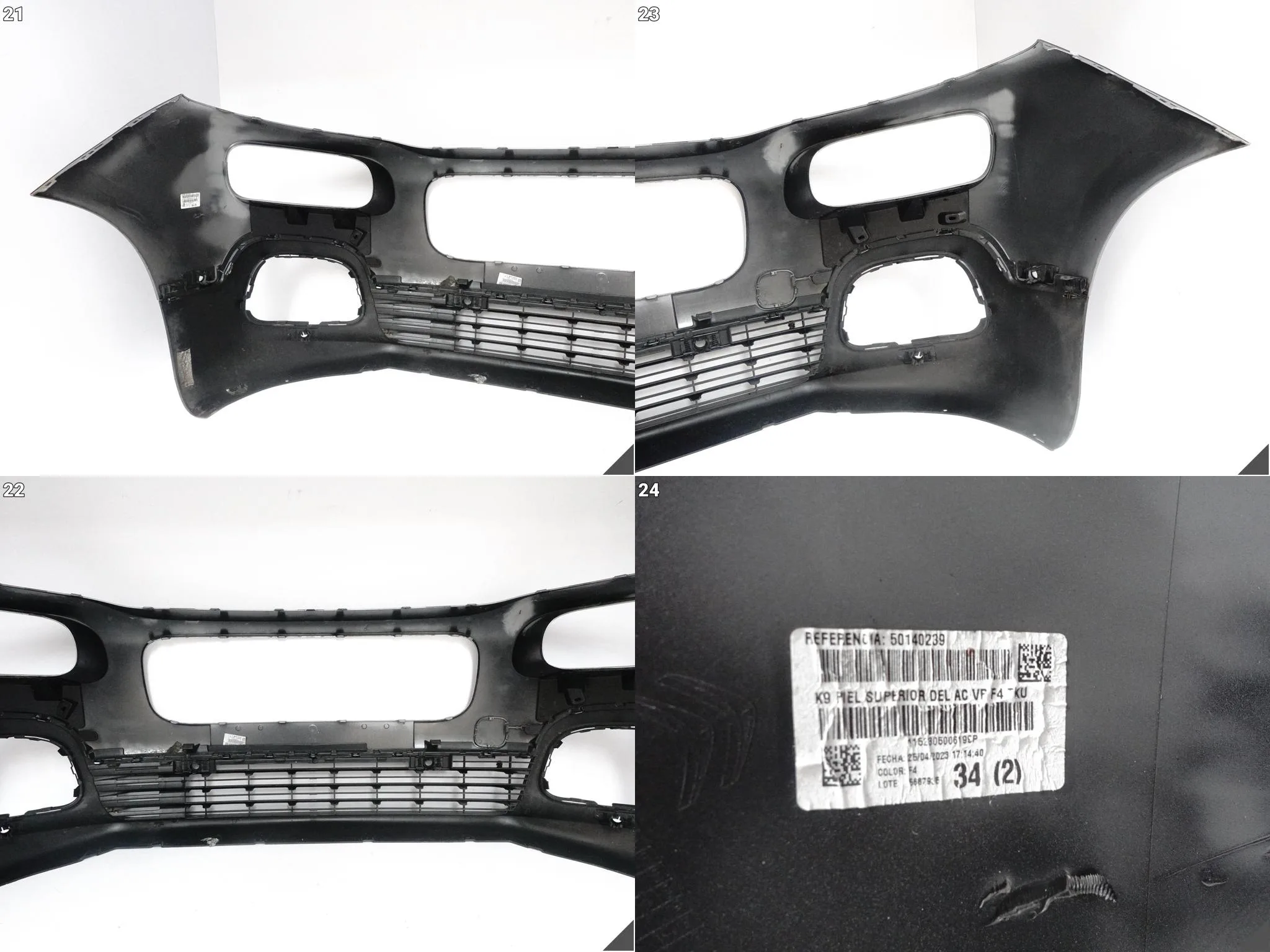 CITROEN BERLINGO MULTISPACE III 3 18-23 ZDERZAK BUMPER KRATKA PRZÓD (6xPDC) CITROEN BERLINGO MULTISPACE III 3 18-23 ZDERZAK BUMPER KRATKA PRZÓD (6xPDC) - obrazek 13