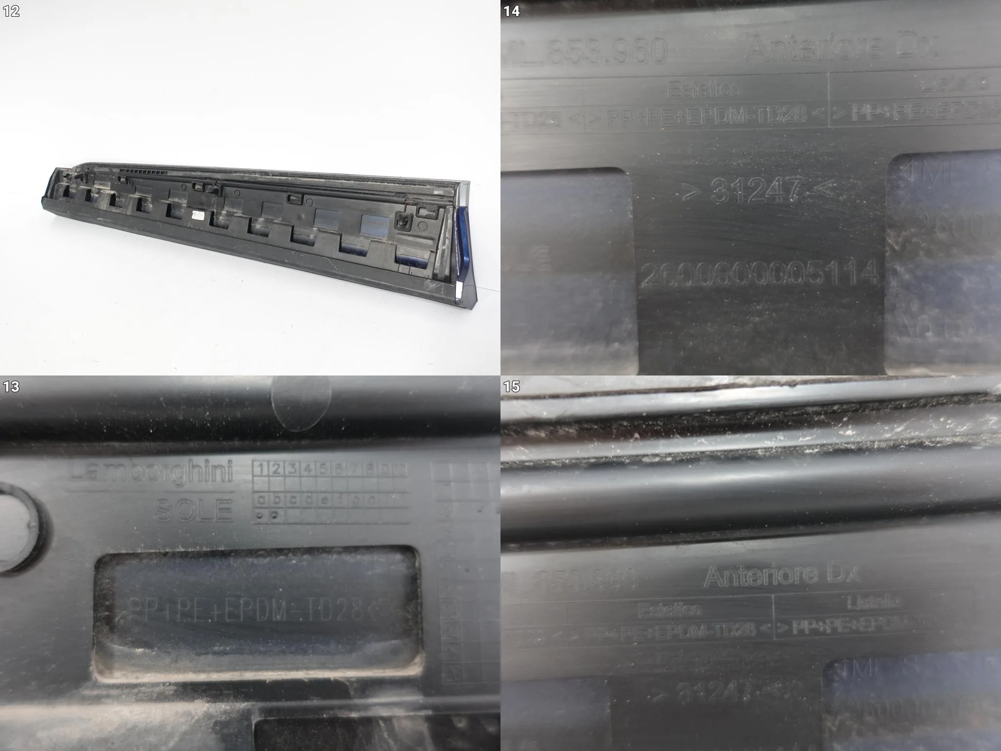 LAMBORGHINI URUS 4ML 18-23 LISTWA OSŁONA NAKŁADKA DRZWI PRAWA PRZÓD LAMBORGHINI URUS 4ML 18-23 LISTWA OSŁONA NAKŁADKA DRZWI PRAWA PRZÓD - obrazek 13