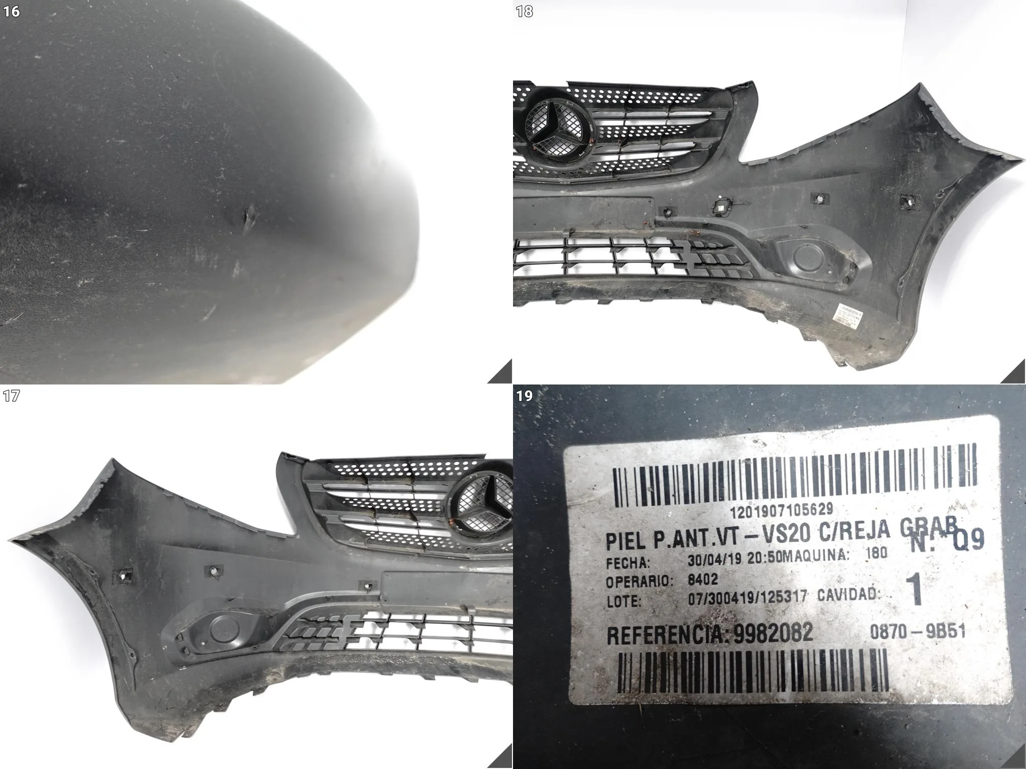 MERCEDES VITO VS20 W447 14-24 ZDERZAK BUMPER PRZÓD (6xPDC) NIEKLEJONY MERCEDES VITO VS20 W447 14-24 ZDERZAK BUMPER PRZÓD (6xPDC) NIEKLEJONY - obrazek 14