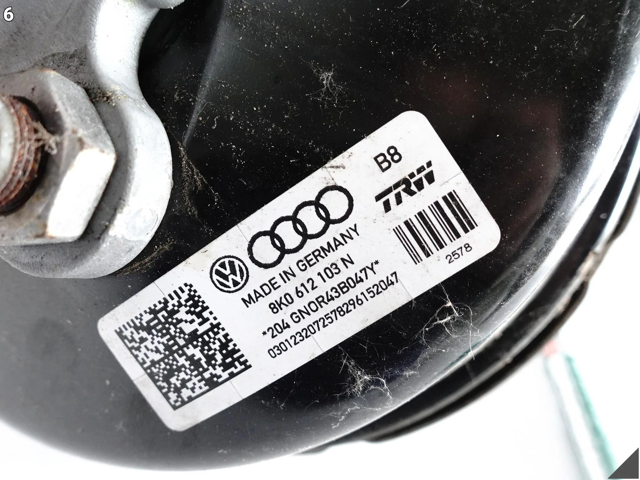 AUDI A5 S5 8T0 8T8 A4 S4 8K0 LIFT 11-16 SERVO SERWO POMPA HAMULCOWA 14KM AUDI A5 S5 8T0 8T8 A4 S4 8K0 LIFT 11-16 SERVO SERWO POMPA HAMULCOWA 14KM - obrazek 7
