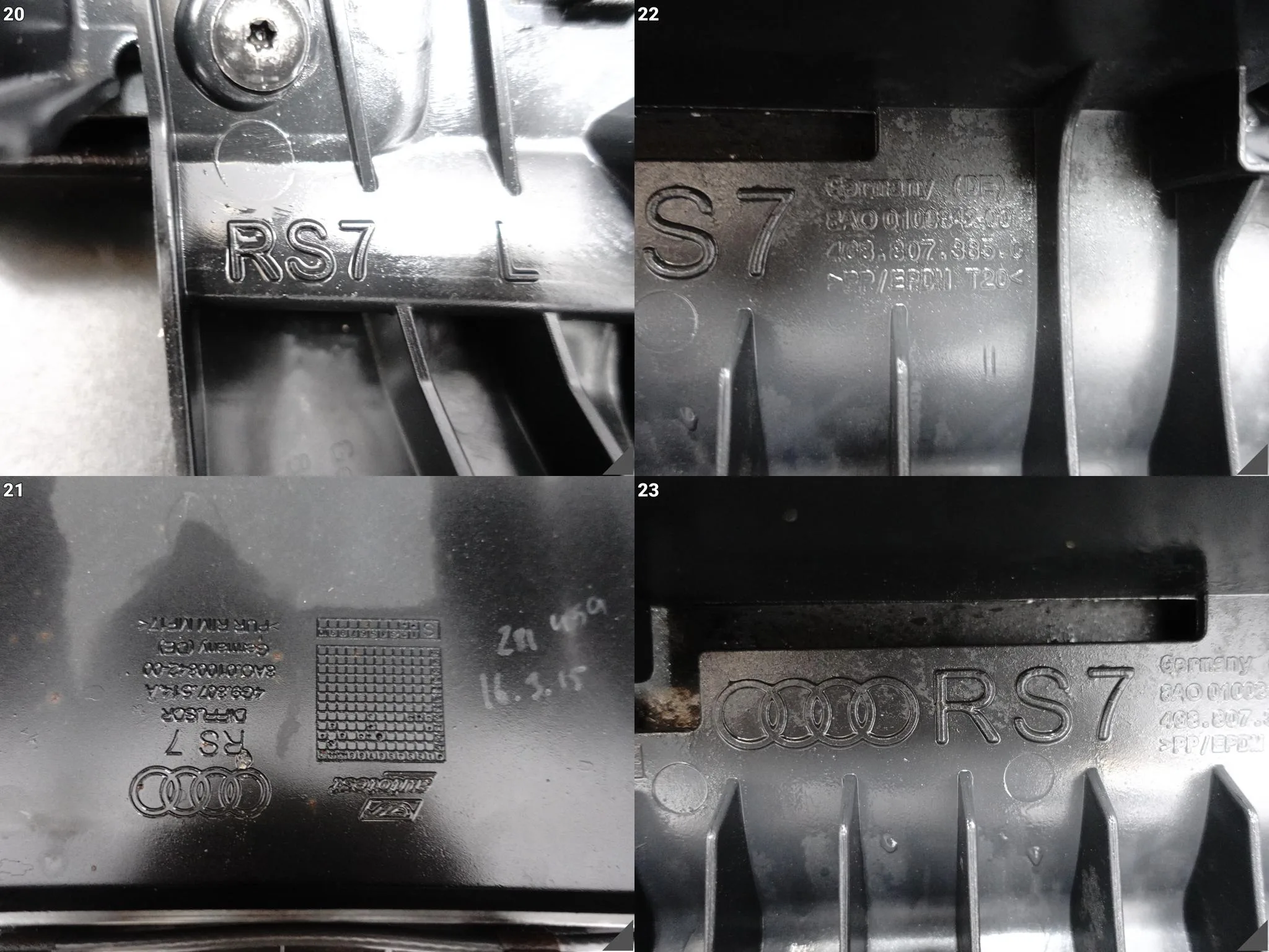 AUDI RS7 4G8 C7 SPORTBACK 13-15 ZDERZAK SPOILER KOŃCÓWKI WYDECHU TYŁ I6 AUDI RS7 4G8 C7 SPORTBACK 13-15 ZDERZAK SPOILER KOŃCÓWKI WYDECHU TYŁ I6 - obrazek 12