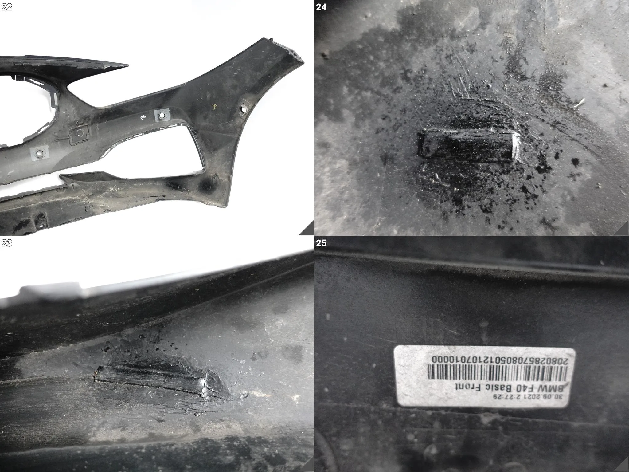 BMW 1 F40 19-24 ZWYKŁY ZDERZAK BUMPER + ZAŚLEPKA PRZÓD (6xPDC) BMW 1 F40 19-24 ZWYKŁY ZDERZAK BUMPER + ZAŚLEPKA PRZÓD (6xPDC) - obrazek 14