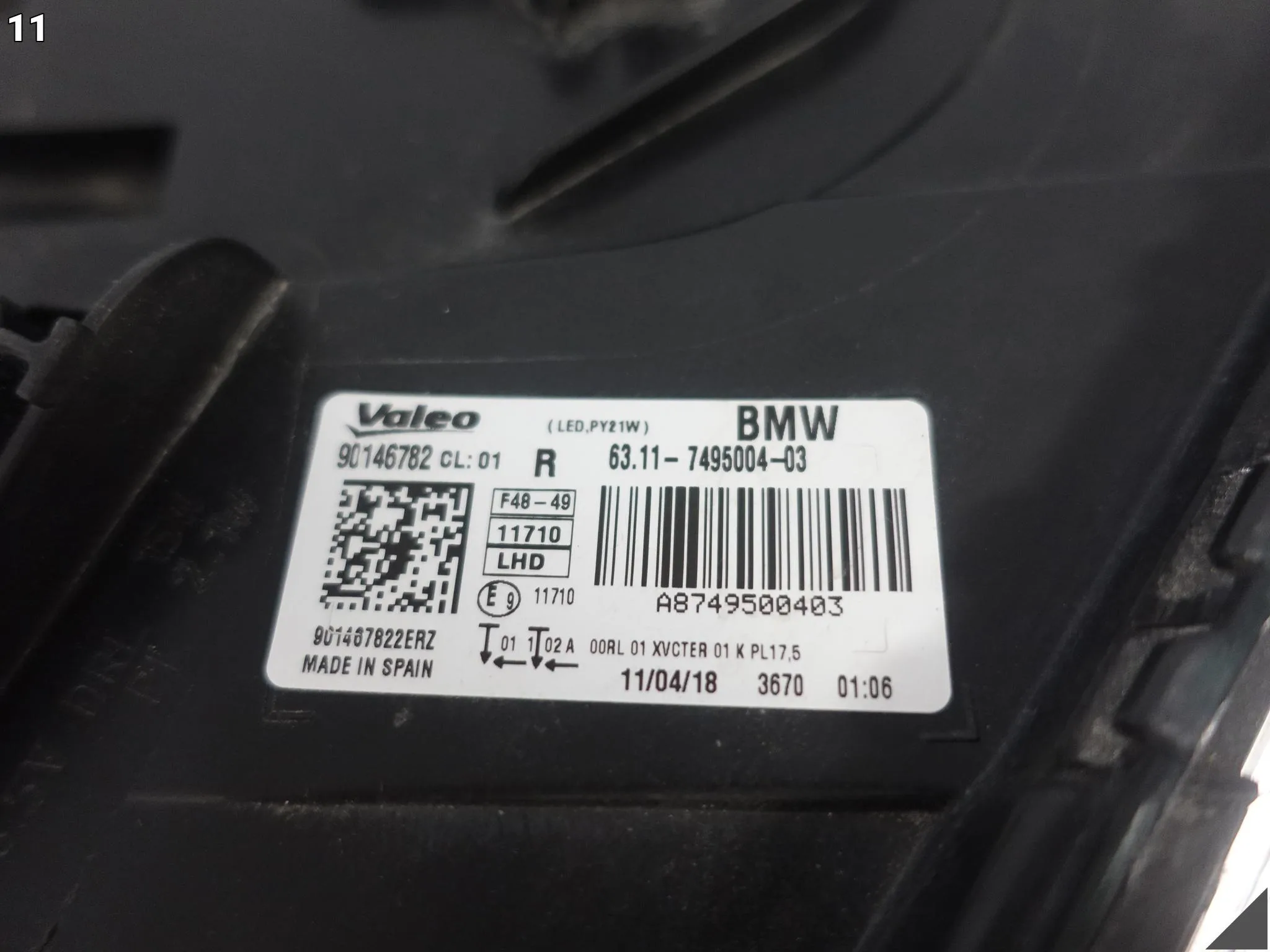 BMW X1 F48 F49 15-19 LAMPA HEADLIGHT FULL LED PRAWA PRZÓD EUROPA 7495004 BMW X1 F48 F49 15-19 LAMPA HEADLIGHT FULL LED PRAWA PRZÓD EUROPA 7495004 - obrazek 12