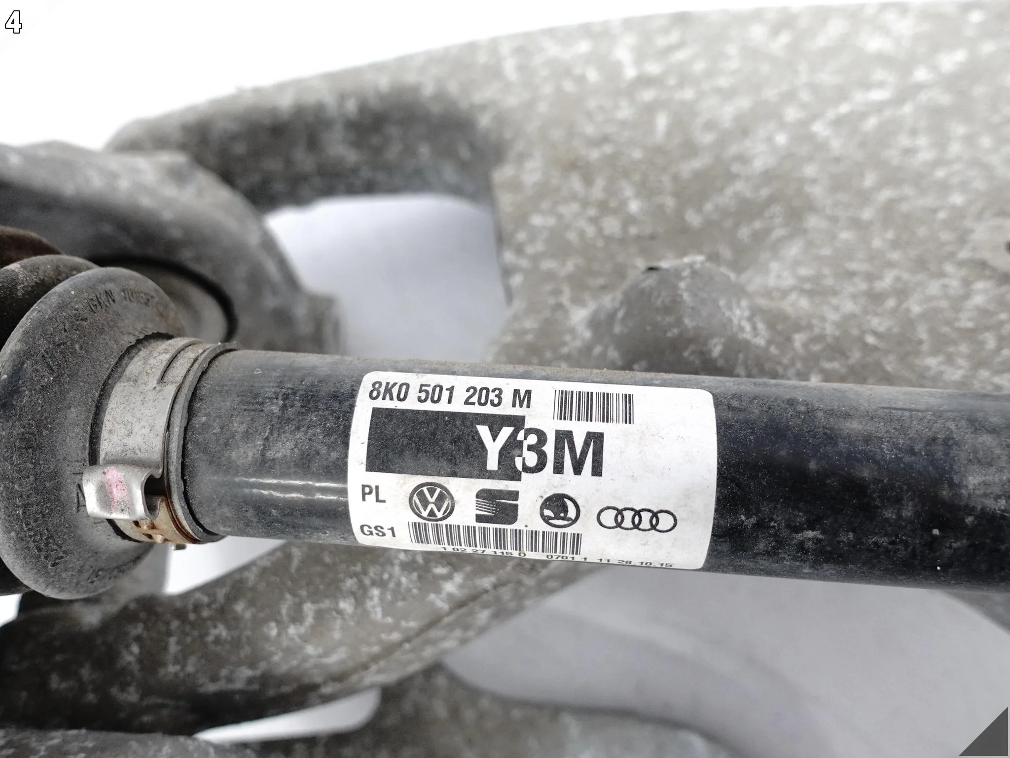 AUDI A5 8T0 B8 LIFT 11-16 ZWROTNICA WAHACZE PÓŁOŚ PIASTA PRAWA TYŁ 14KM AUDI A5 8T0 B8 LIFT 11-16 ZWROTNICA WAHACZE PÓŁOŚ PIASTA PRAWA TYŁ 14KM - obrazek 5