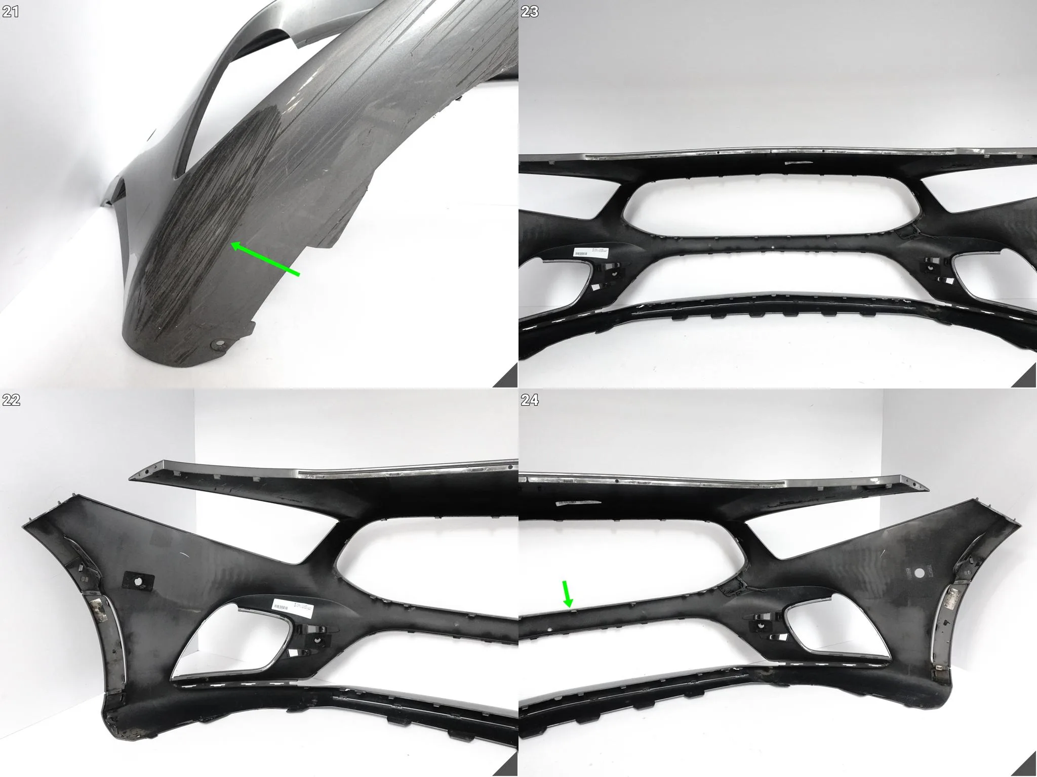 MERCEDES A-KLASA W177 AMG 18-22 ZDERZAK BUMPER + 2X LISTWA PRZÓD (6XPDC) MERCEDES A-KLASA W177 AMG 18-22 ZDERZAK BUMPER + 2X LISTWA PRZÓD (6XPDC) - obrazek 13