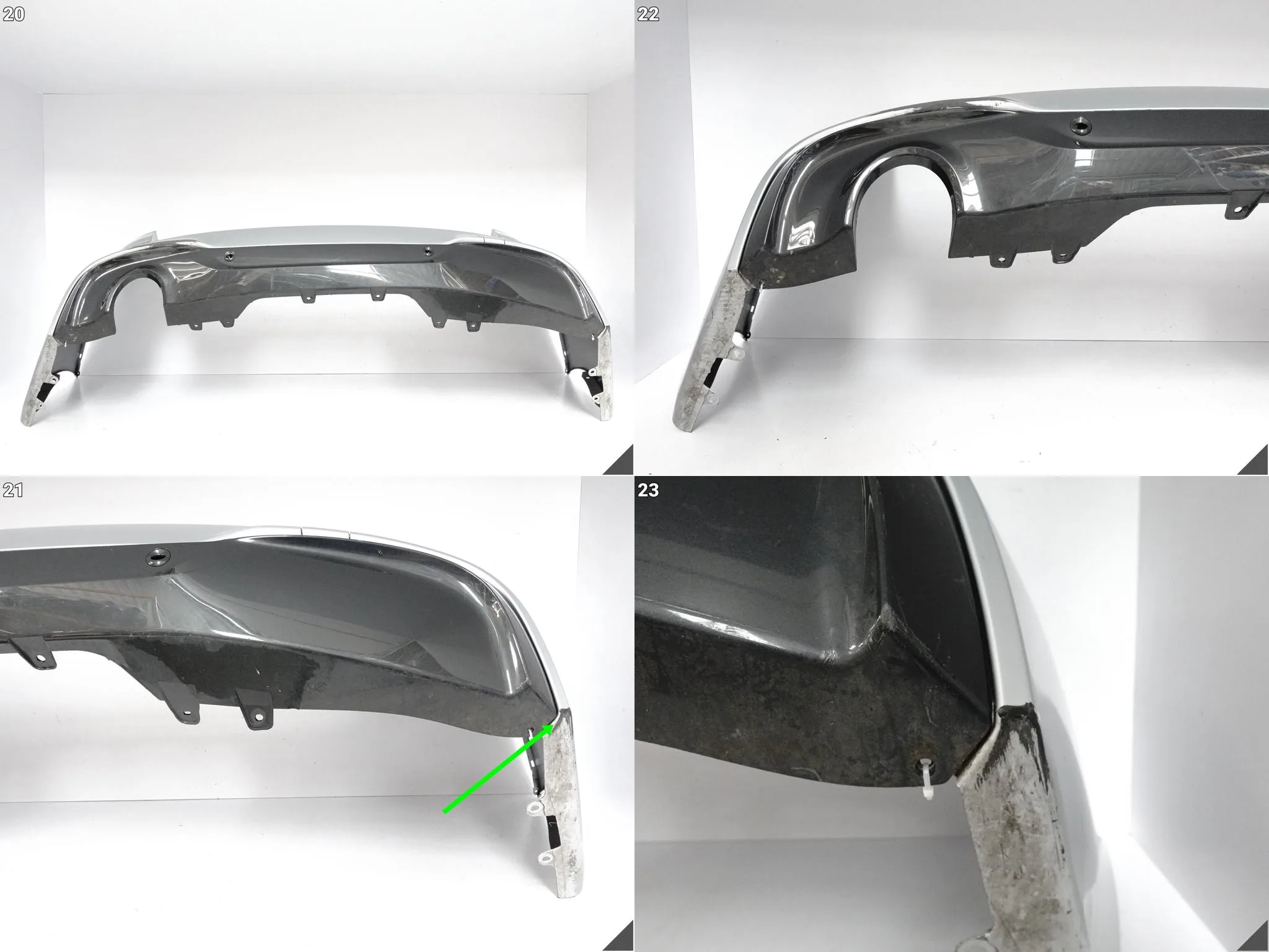 BMW 2 F46 LCI LIFT GRAN TOURER M PAKIET 18-22 ZDERZAK BUMPER + SPOILER TYŁ BMW 2 F46 LCI LIFT GRAN TOURER M PAKIET 18-22 ZDERZAK BUMPER + SPOILER TYŁ - obrazek 9