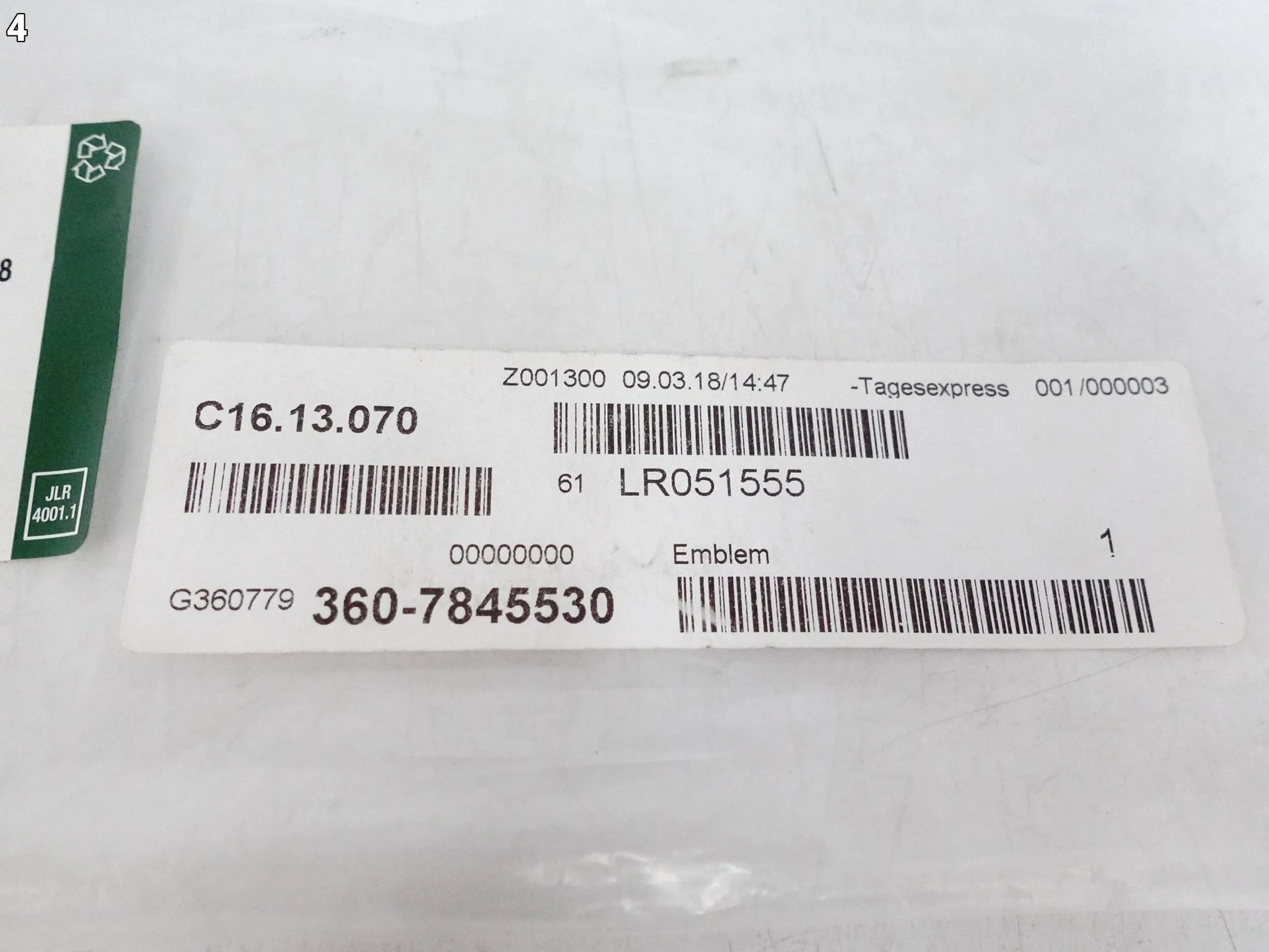 LAND ROVER DISCOVERY IV 4 L319 09-16 ZNACZEK EMBLEMAT MASKA NOWY ORYGINALNY LAND ROVER DISCOVERY IV 4 L319 09-16 ZNACZEK EMBLEMAT MASKA NOWY ORYGINALNY - obrazek 5