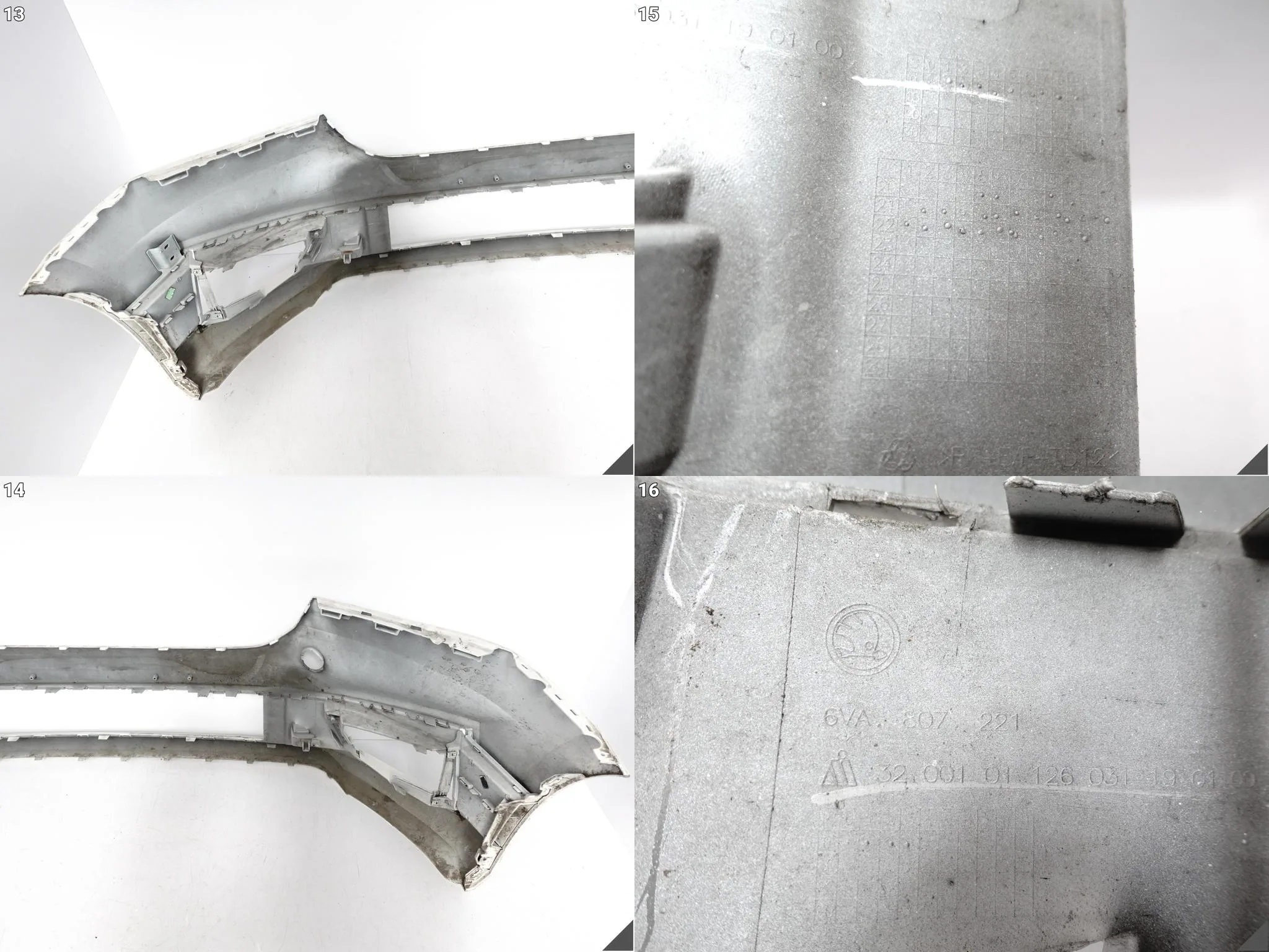 SKODA FABIA IV (4 GENERACJA) 21- ZDERZAK BUMPER PRZÓD (BEZ DZIUR) + WLOTY SKODA FABIA IV (4 GENERACJA) 21- ZDERZAK BUMPER PRZÓD (BEZ DZIUR) + WLOTY - obrazek 14