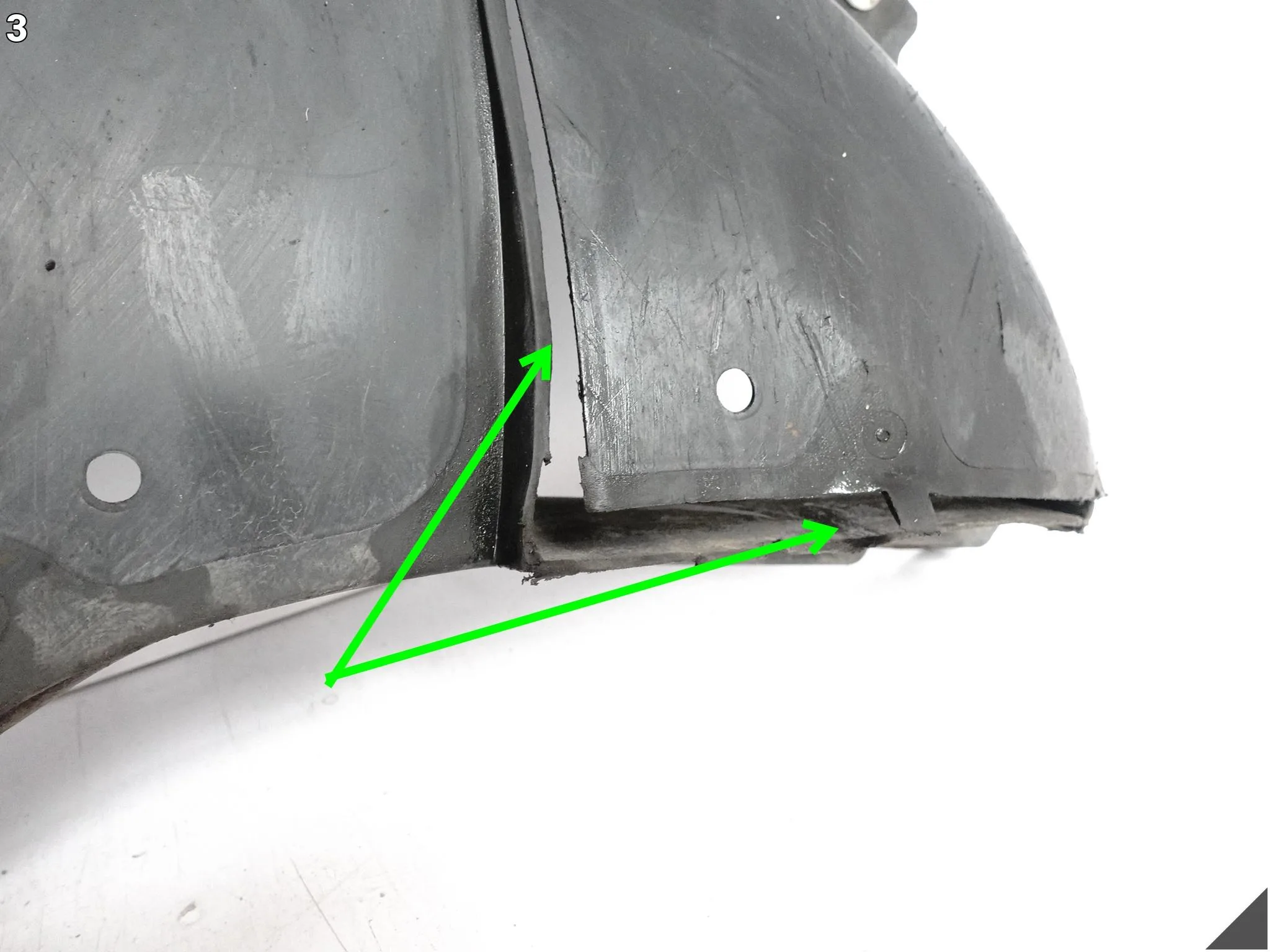 BMW 5 G30 G31 G38 17-23 LISTWA OSŁONA TRÓJKĄTNA TRÓJKĄT NADKOLA PRZÓD LEWY BMW 5 G30 G31 G38 17-23 LISTWA OSŁONA TRÓJKĄTNA TRÓJKĄT NADKOLA PRZÓD LEWY - obrazek 4